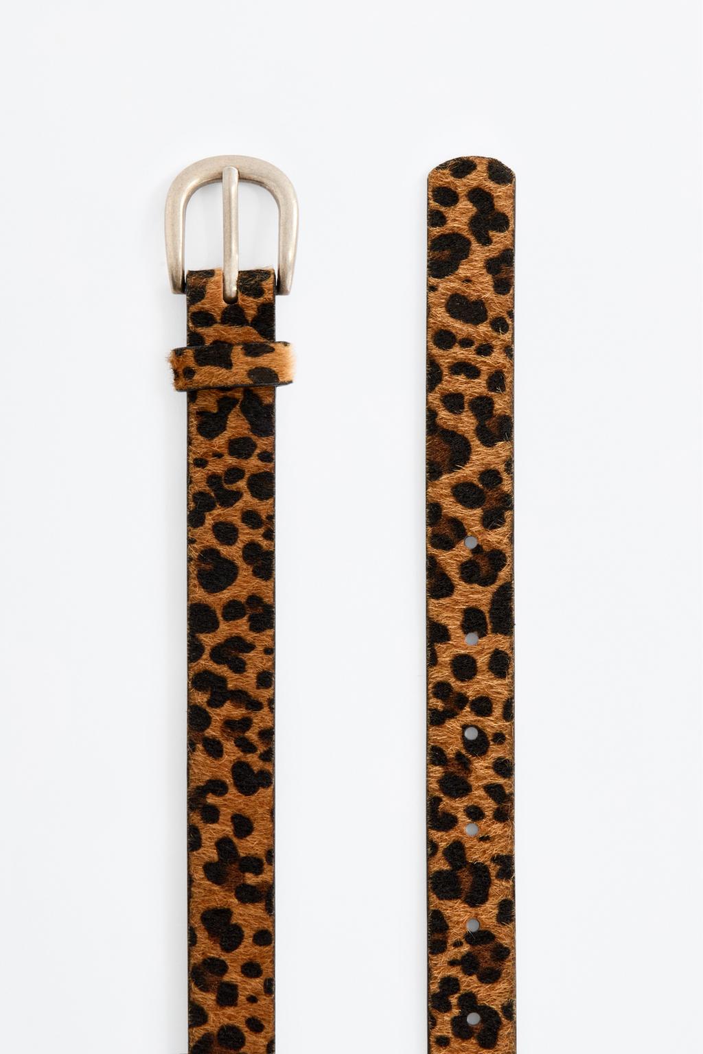 Animal print belt