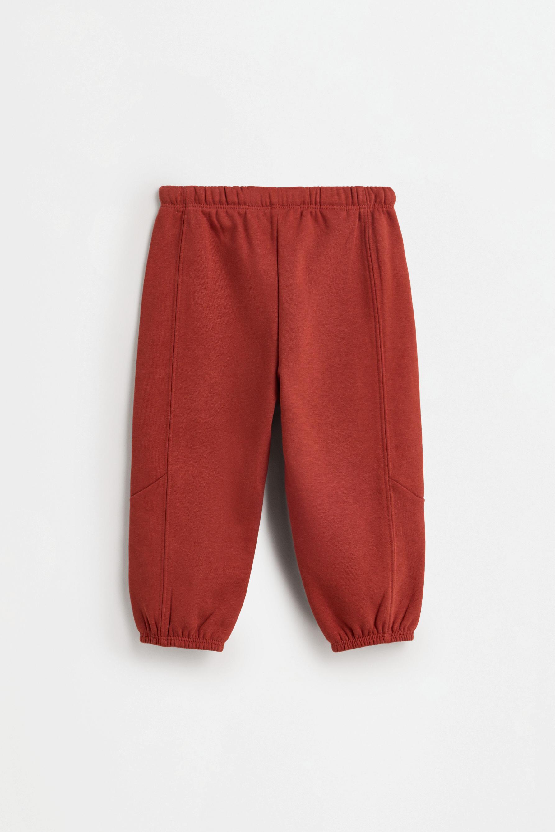 Plush sweatshirt and trousers co-ord — RUSSET