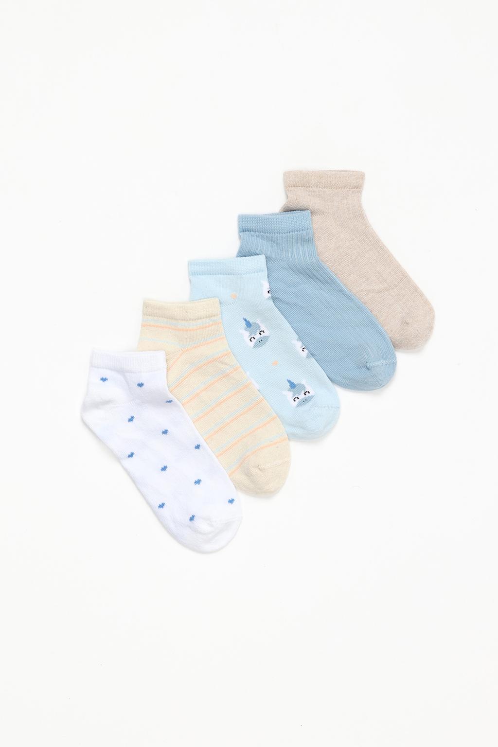 5-pack of short unicorn socks