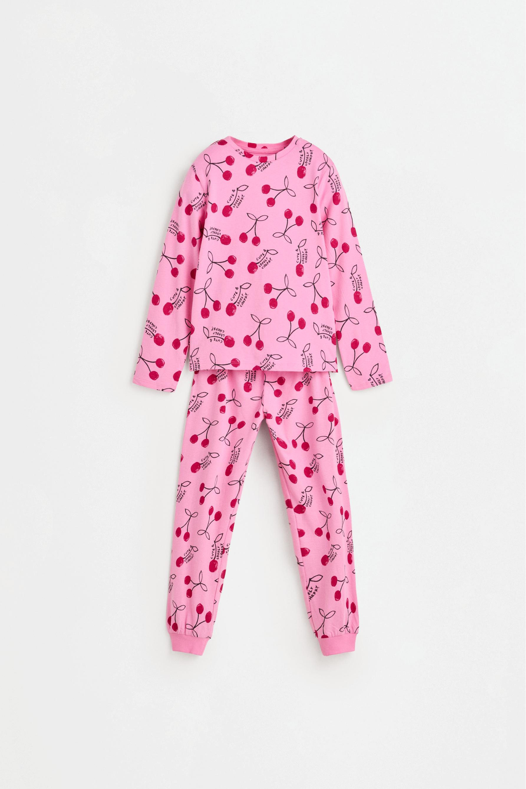 Long printed pyjamas — BUBBLEGUM PINK