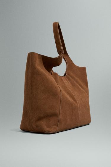Reconstituted leather bag — CAMEL 2