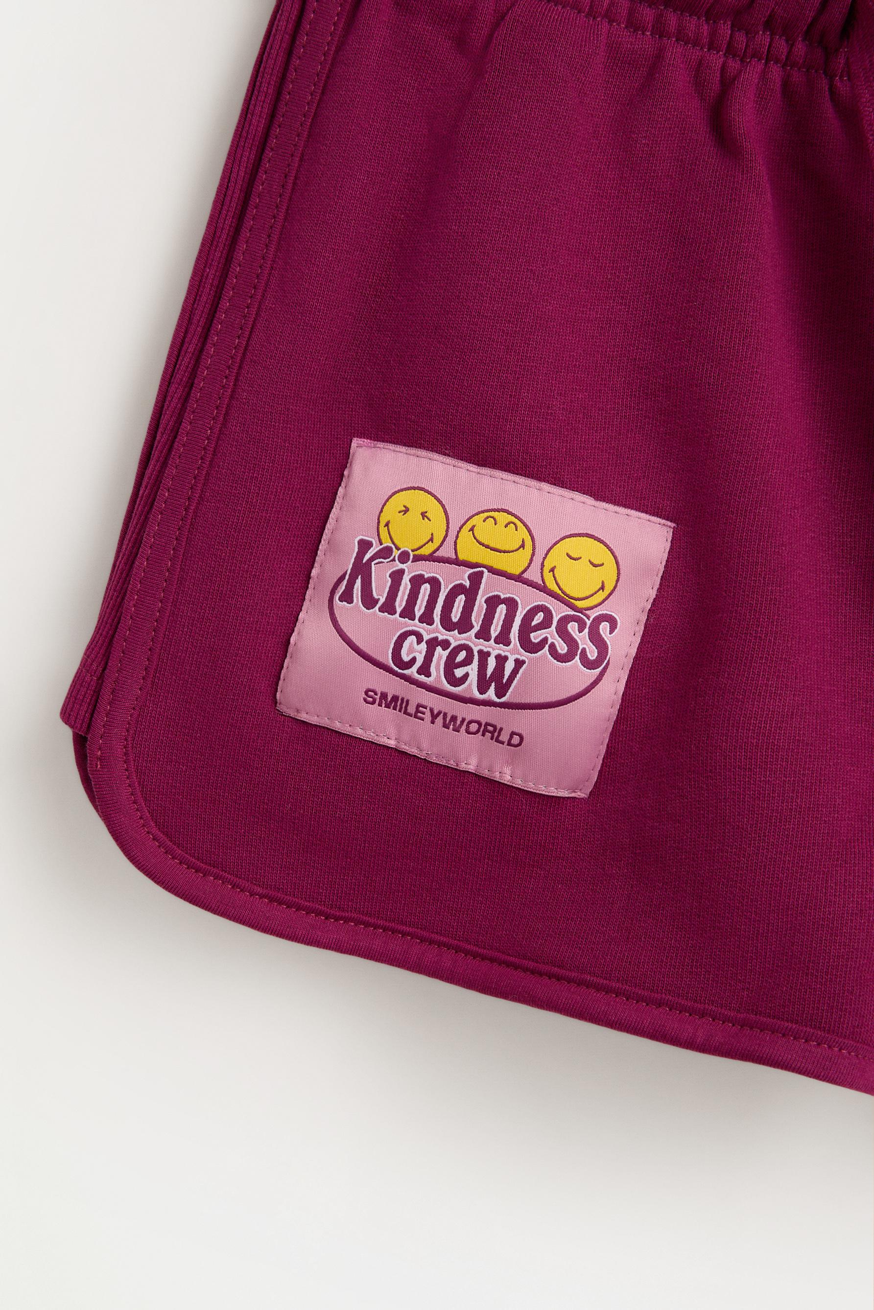 SmileyWorld® shorts — DARK PINK