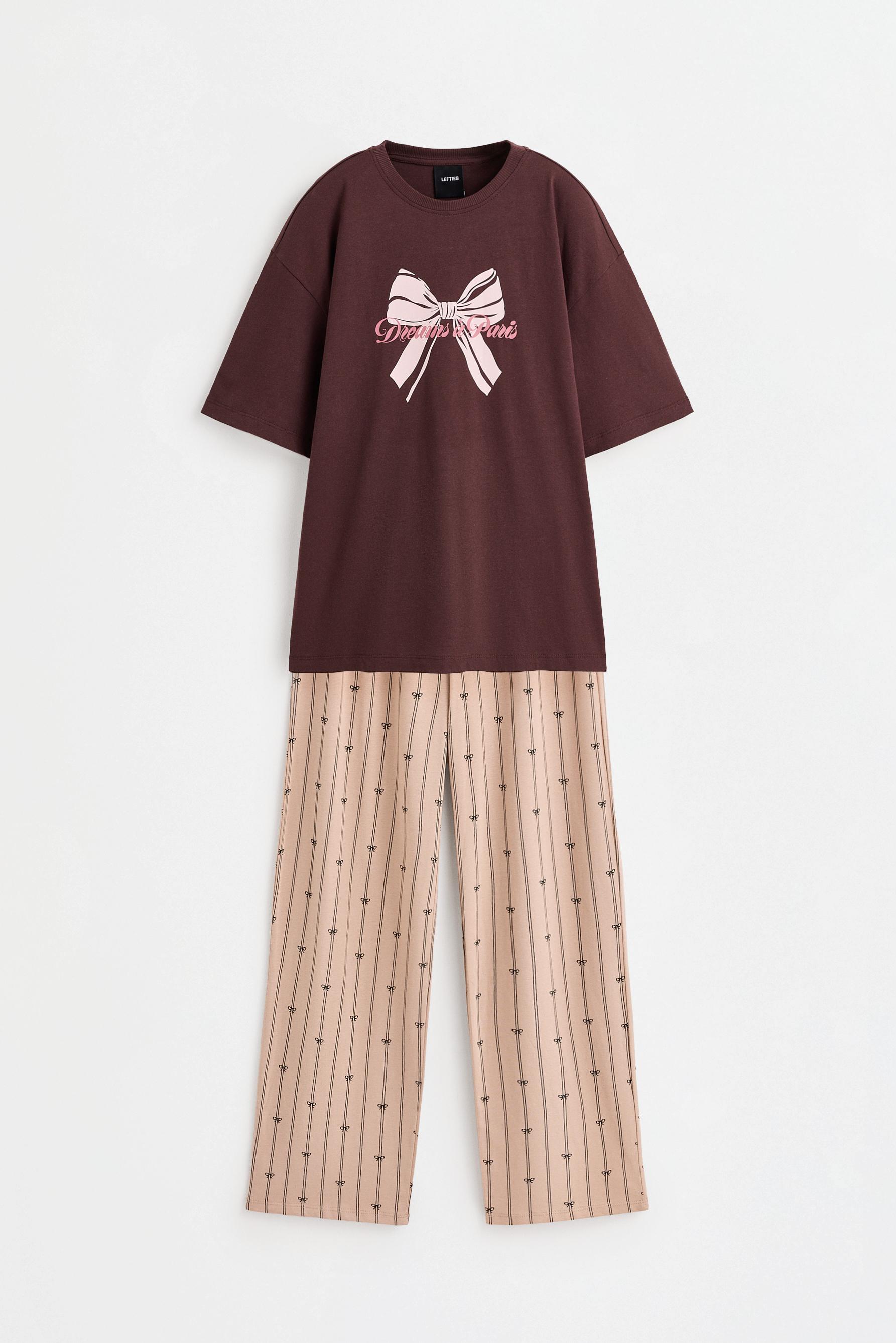 Printed pyjamas — BROWN