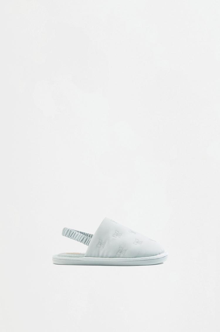 Backless house slippers — BLUE