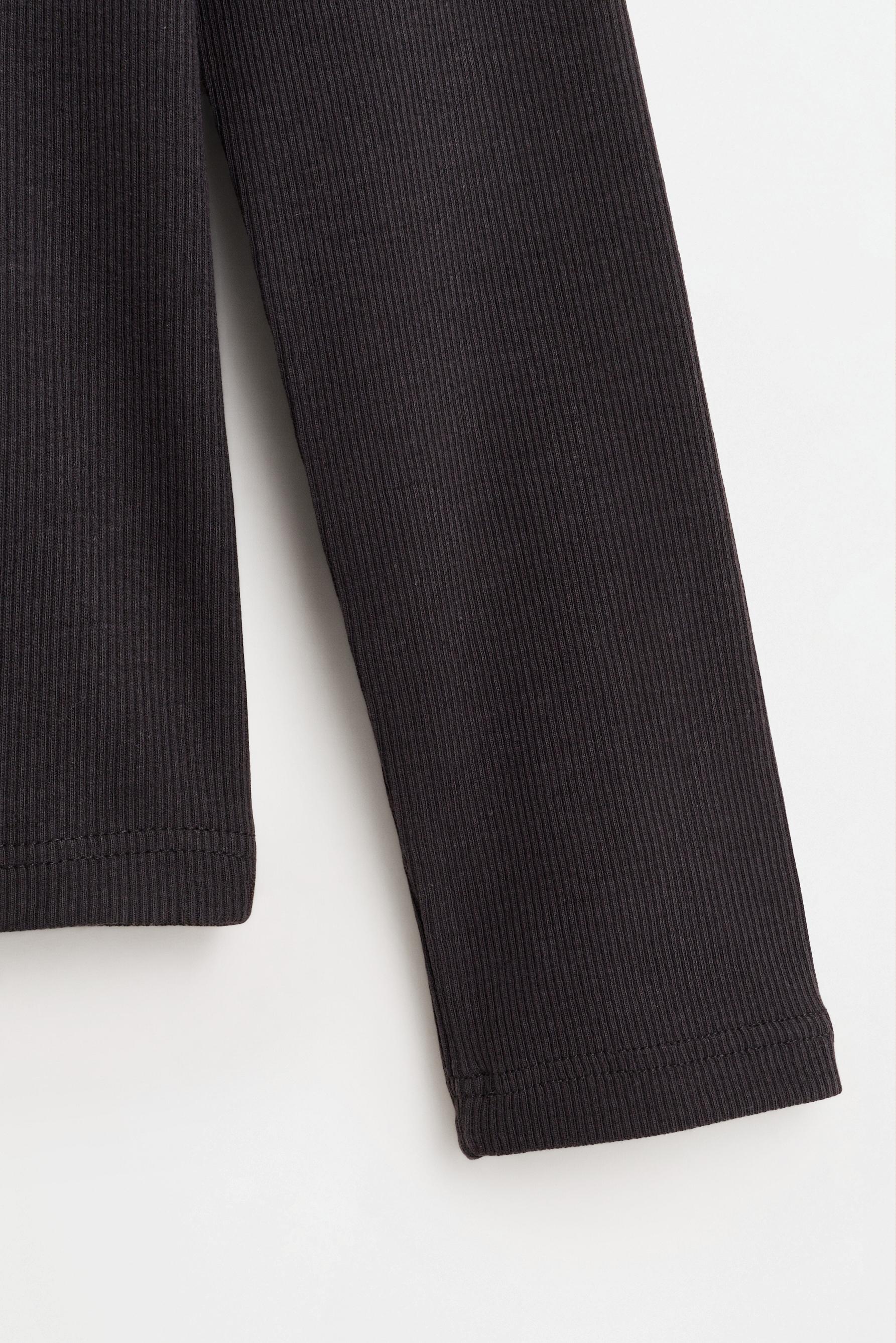 Ribbed T-shirt — ANTHRACITE GREY
