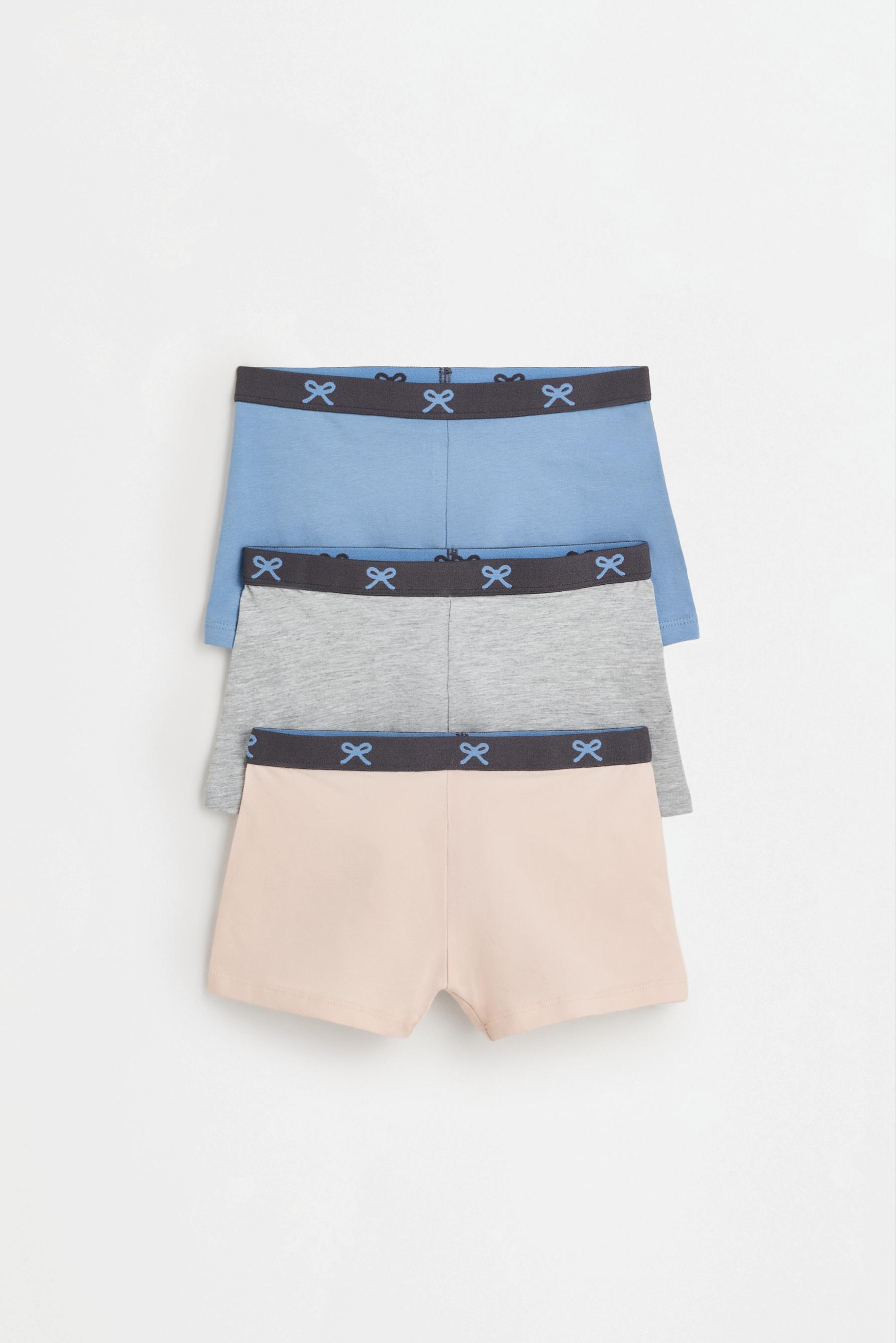 Bow boxer briefs (3-Pack) — BLUE GREY