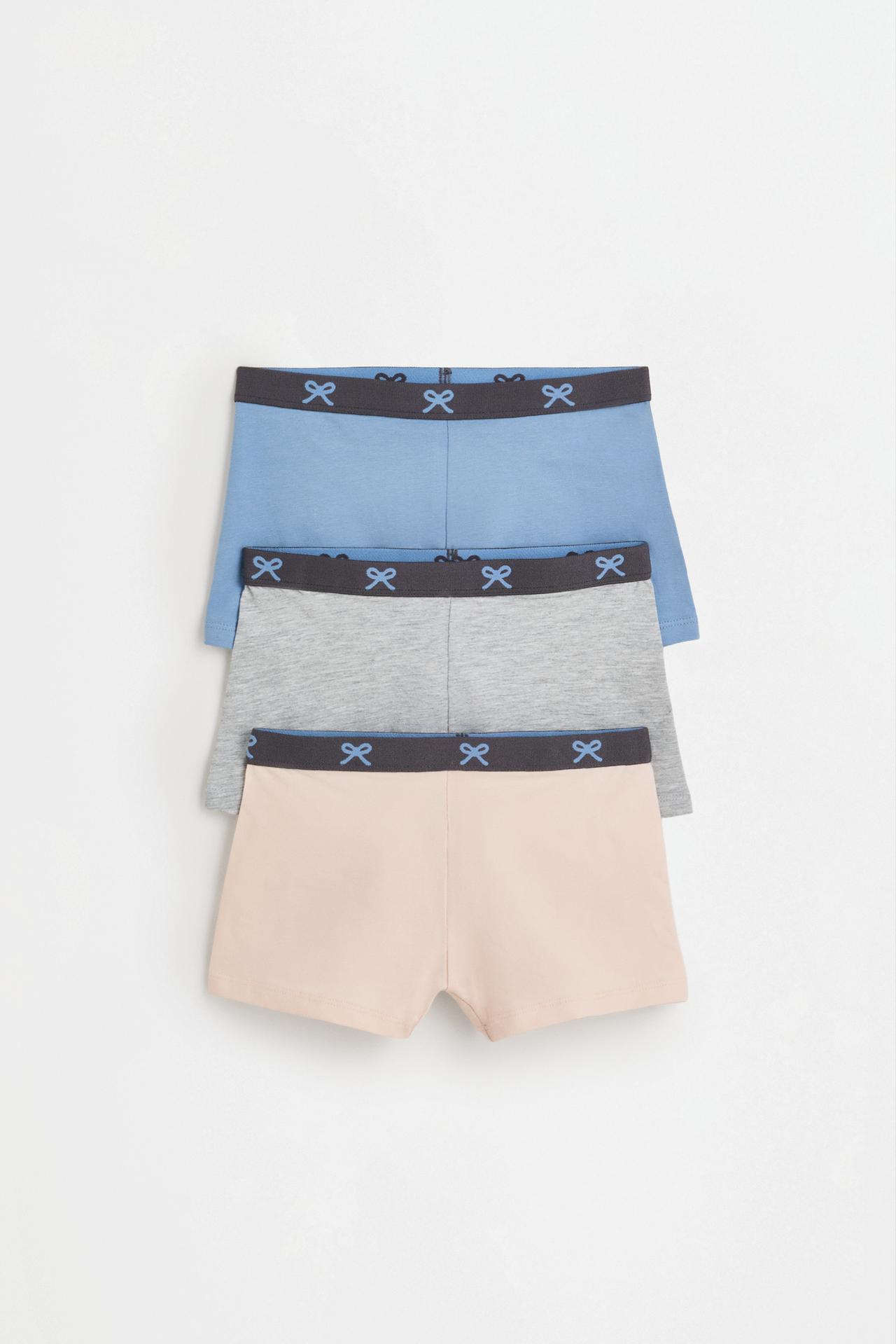 Bow boxer briefs (3-Pack) — BLUE GREY