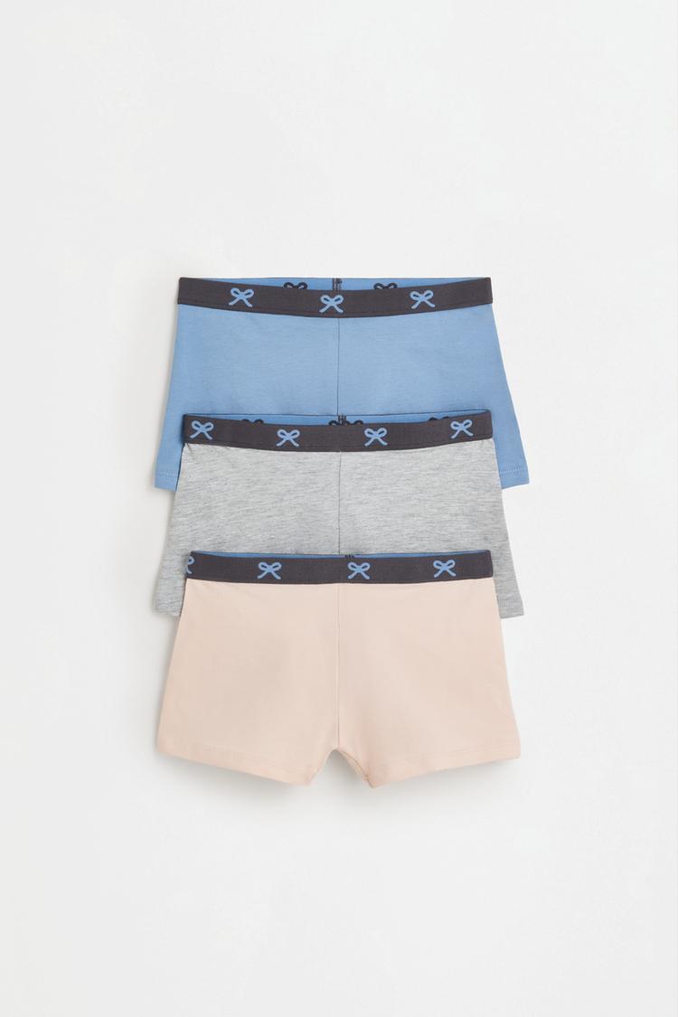 Bow boxer briefs (3-Pack) — BLUE GREY