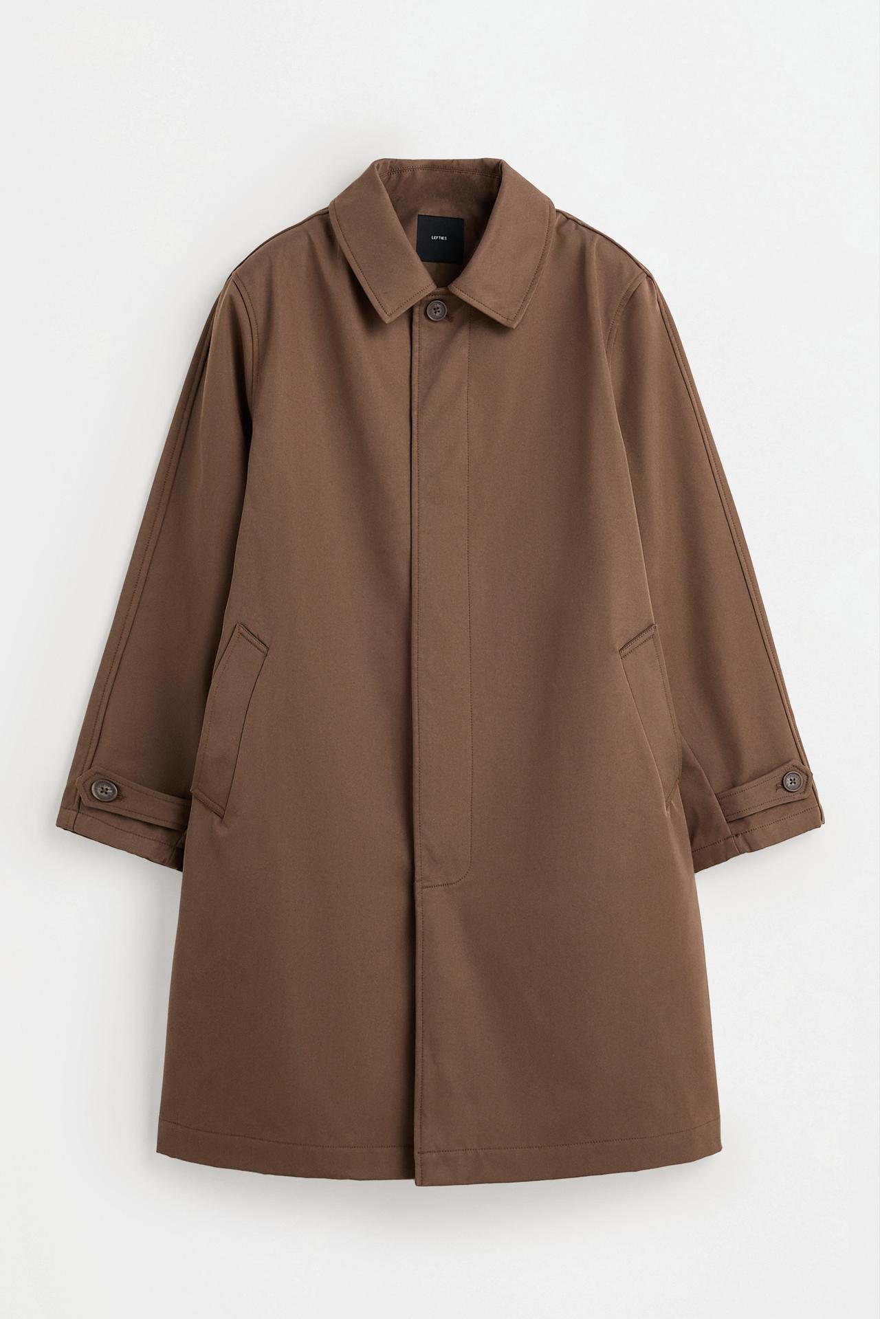 Oversized trench coat — CHOCOLATE