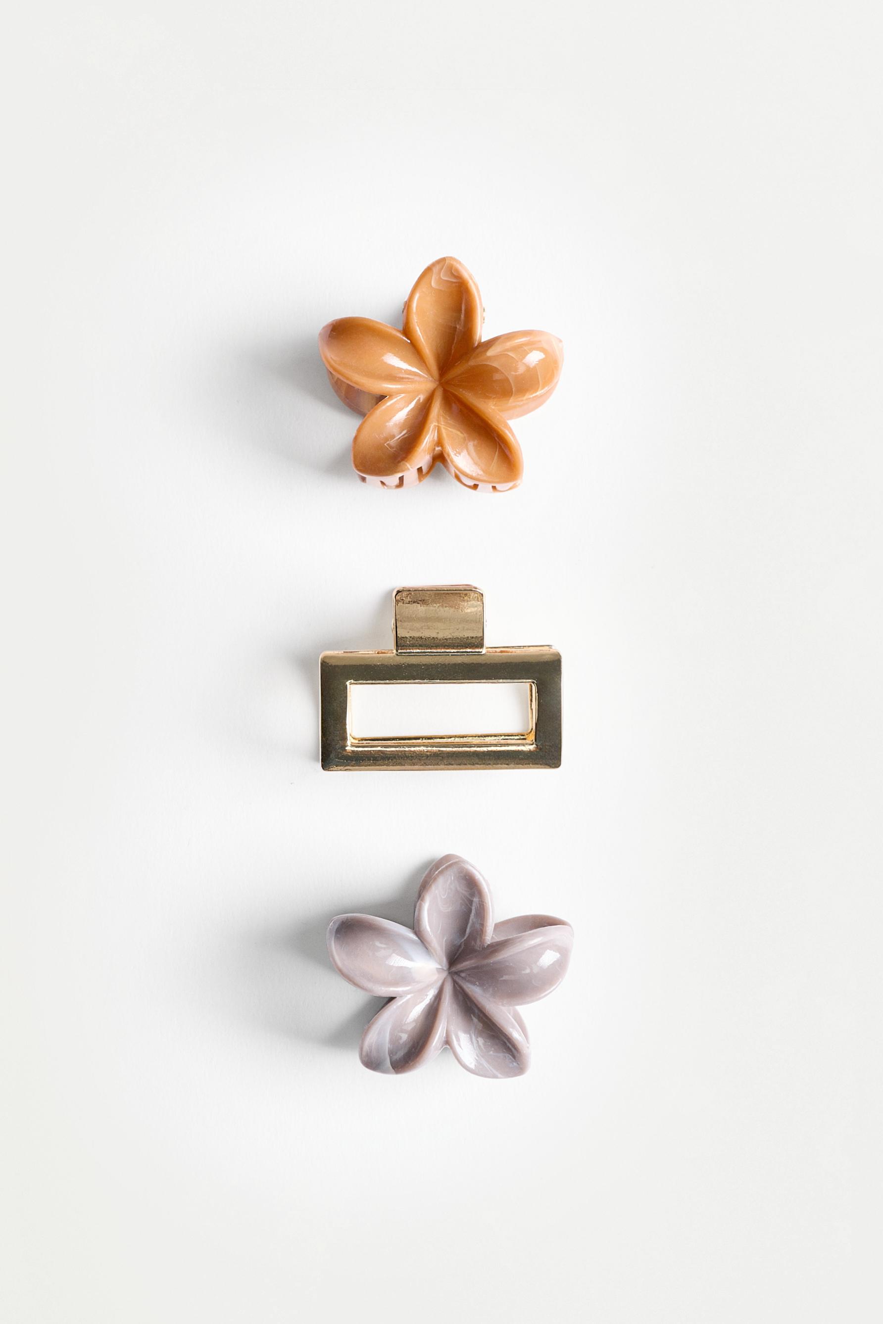 3-Pack of Assorted Hair Clips — GOLDEN