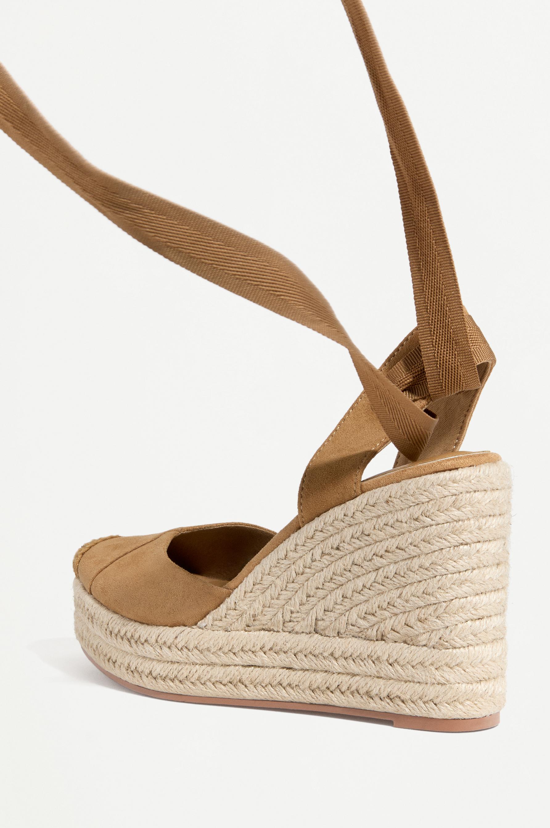 Jute wedge — LEATHER