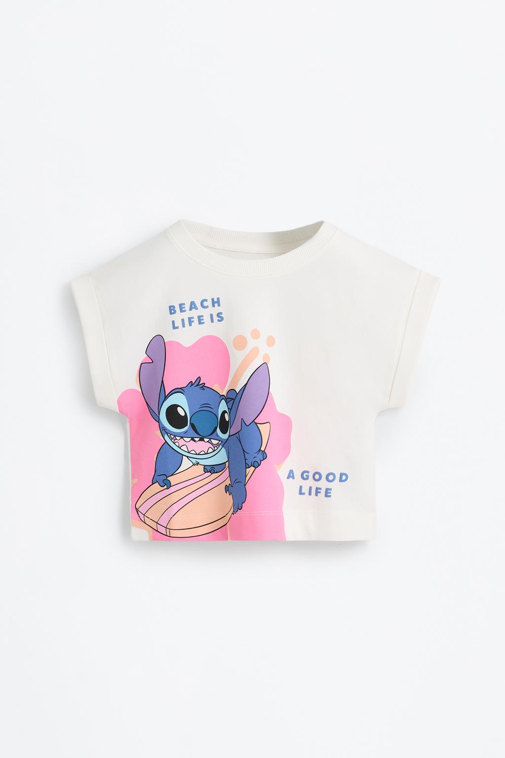 Stitch ©Disney floral T-shirt