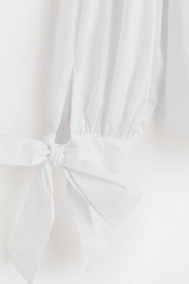 Shirt with tie cuffs — WHITE 7