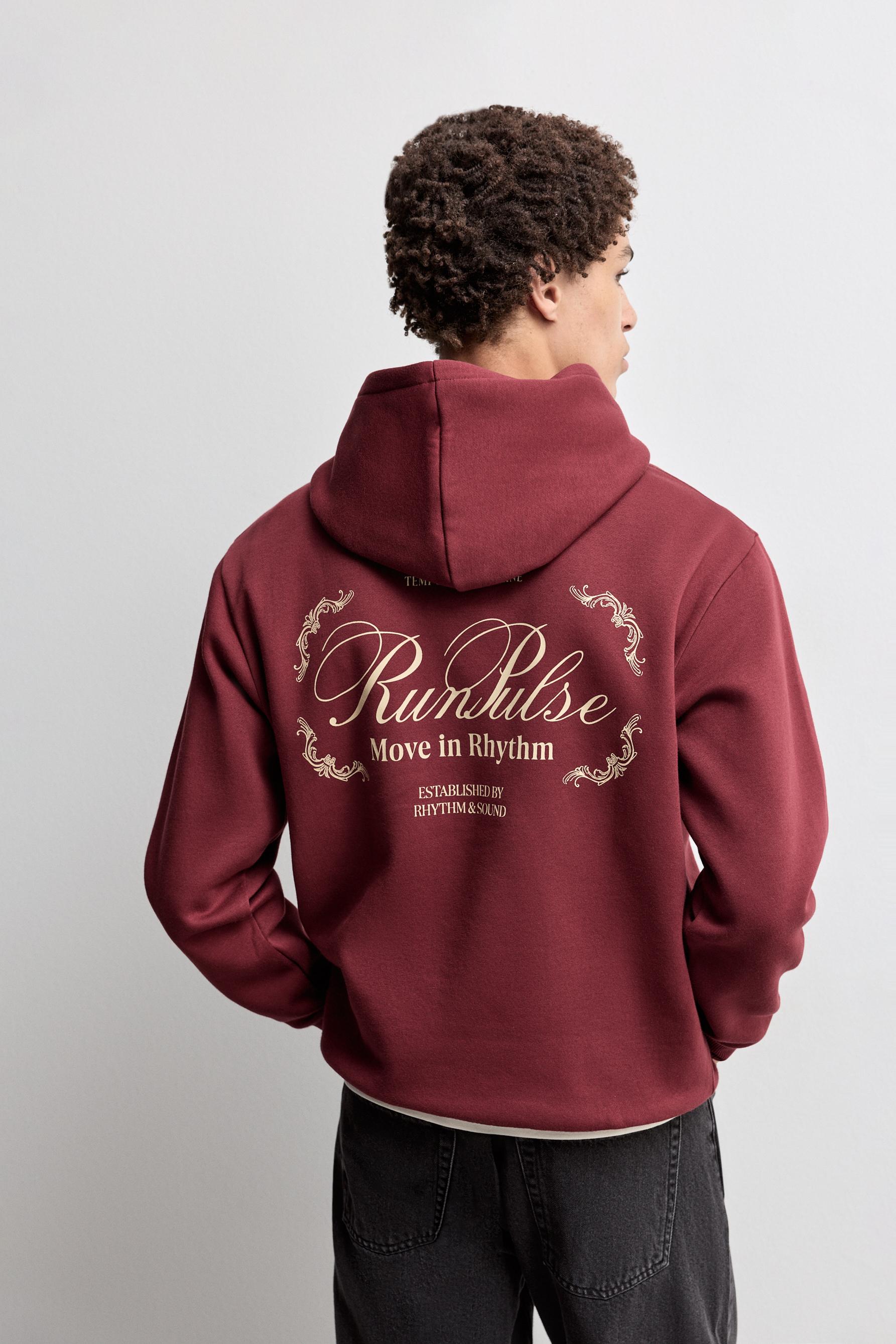Printed sweatshirt — CHOCOLATE