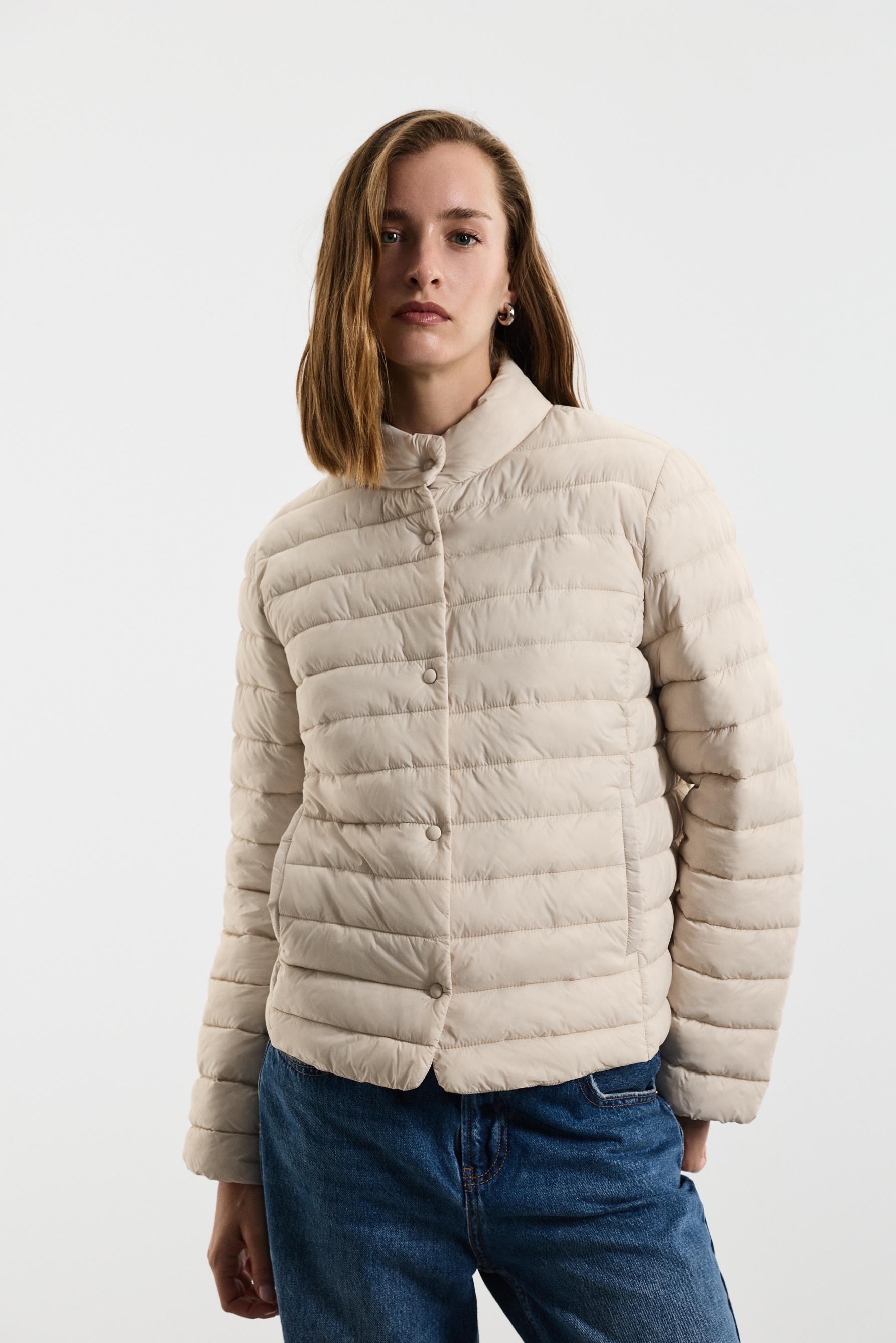 Lightweight quilted jacket — ECRU