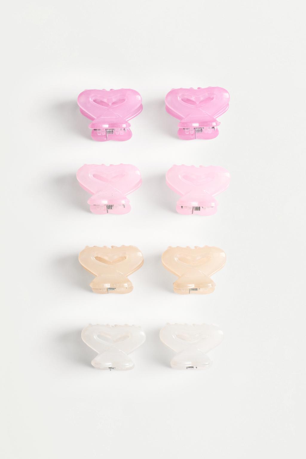 Heart hair clips (8-pack) – Lefties – صورة المنتج