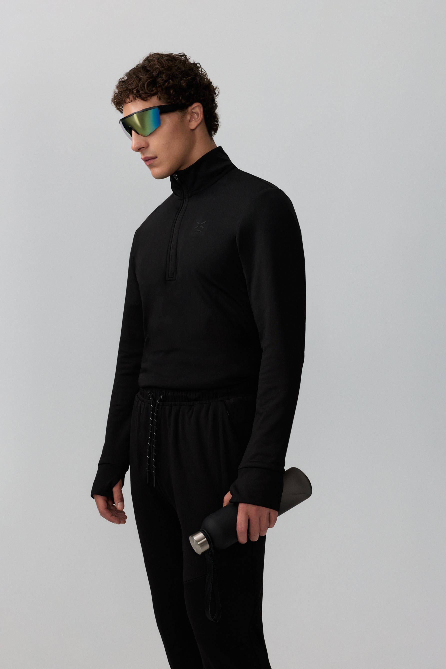 Sudadera técnica cuello cremallera