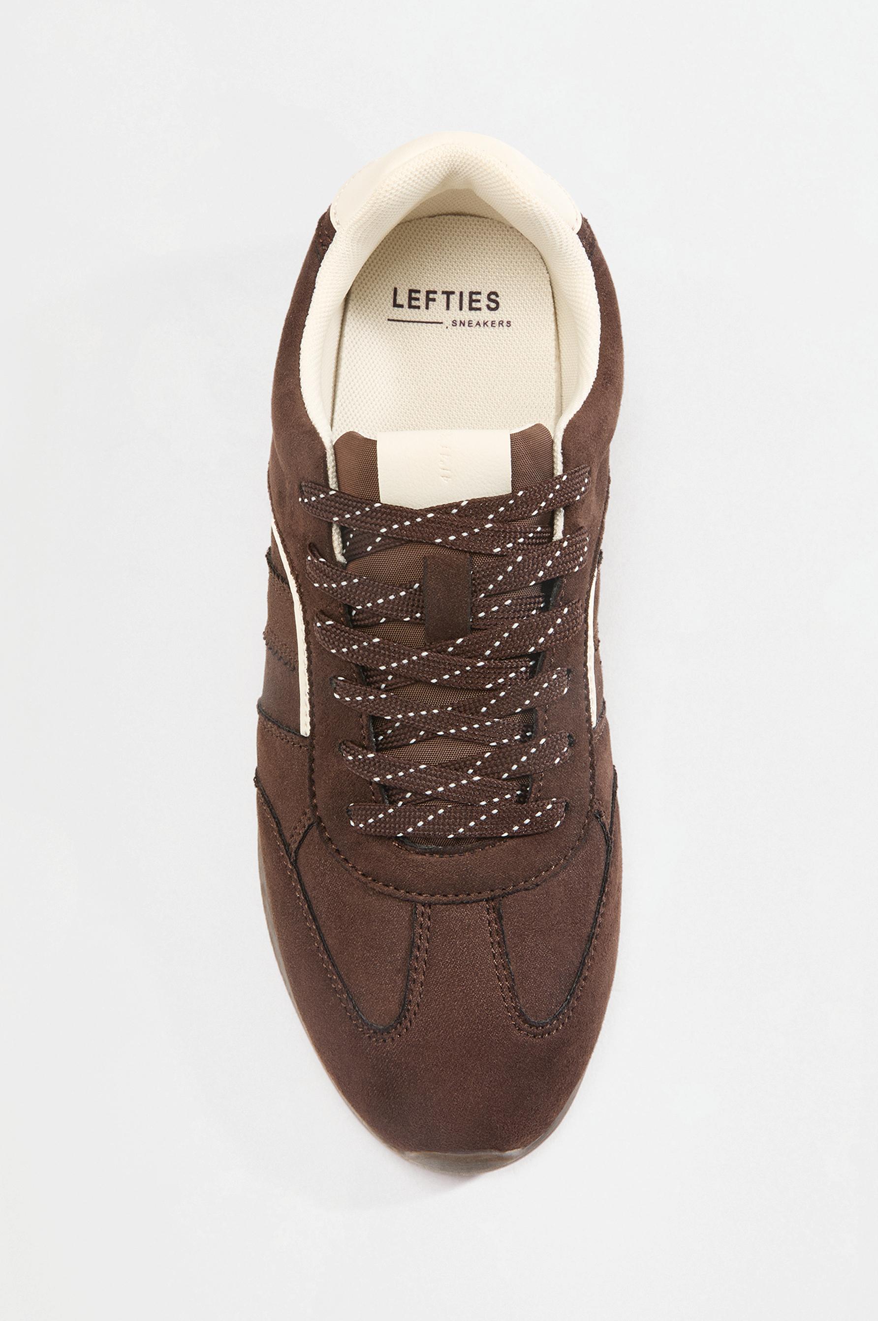 Thin-sole sneakers — BROWN