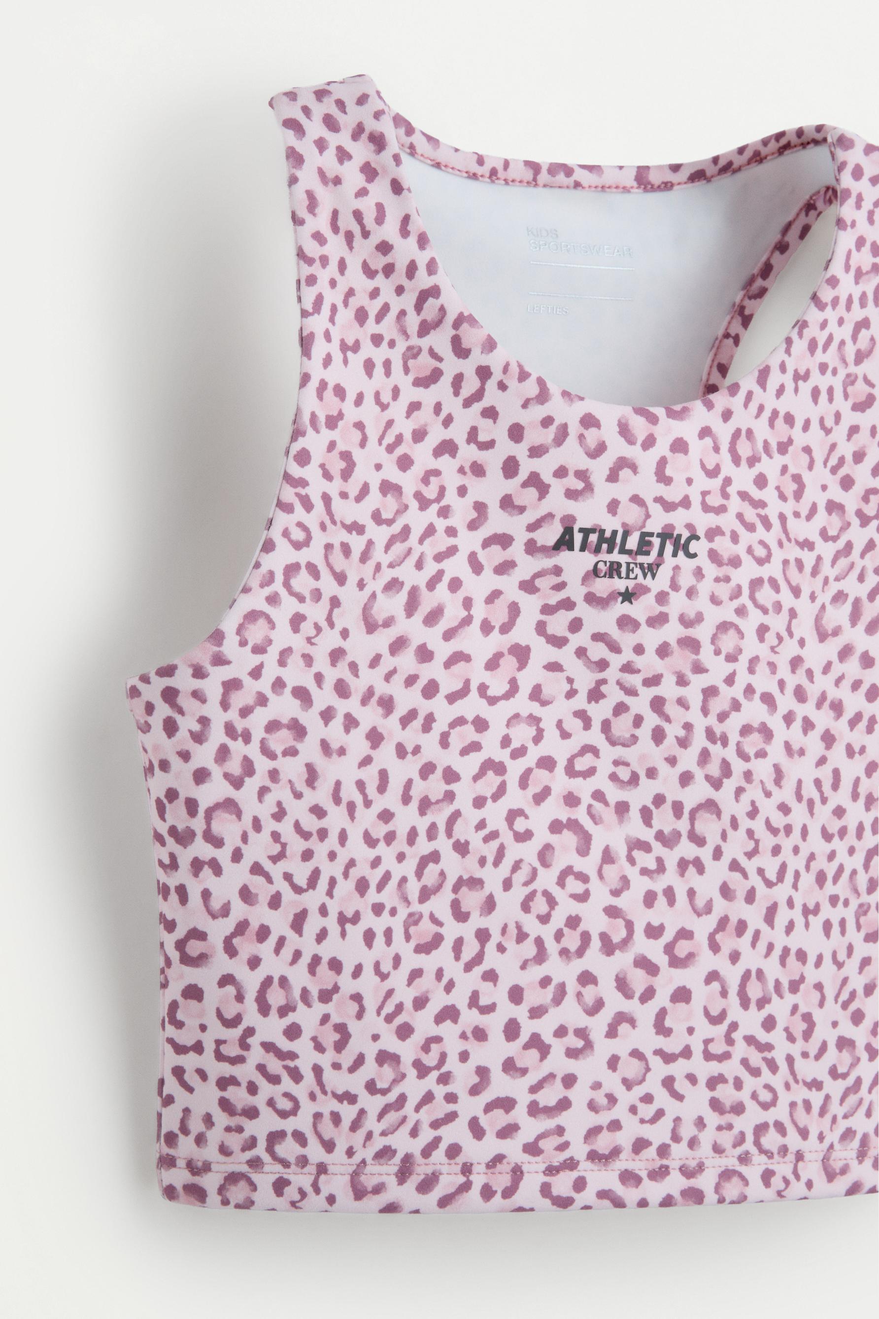 Printed sports top — PINK