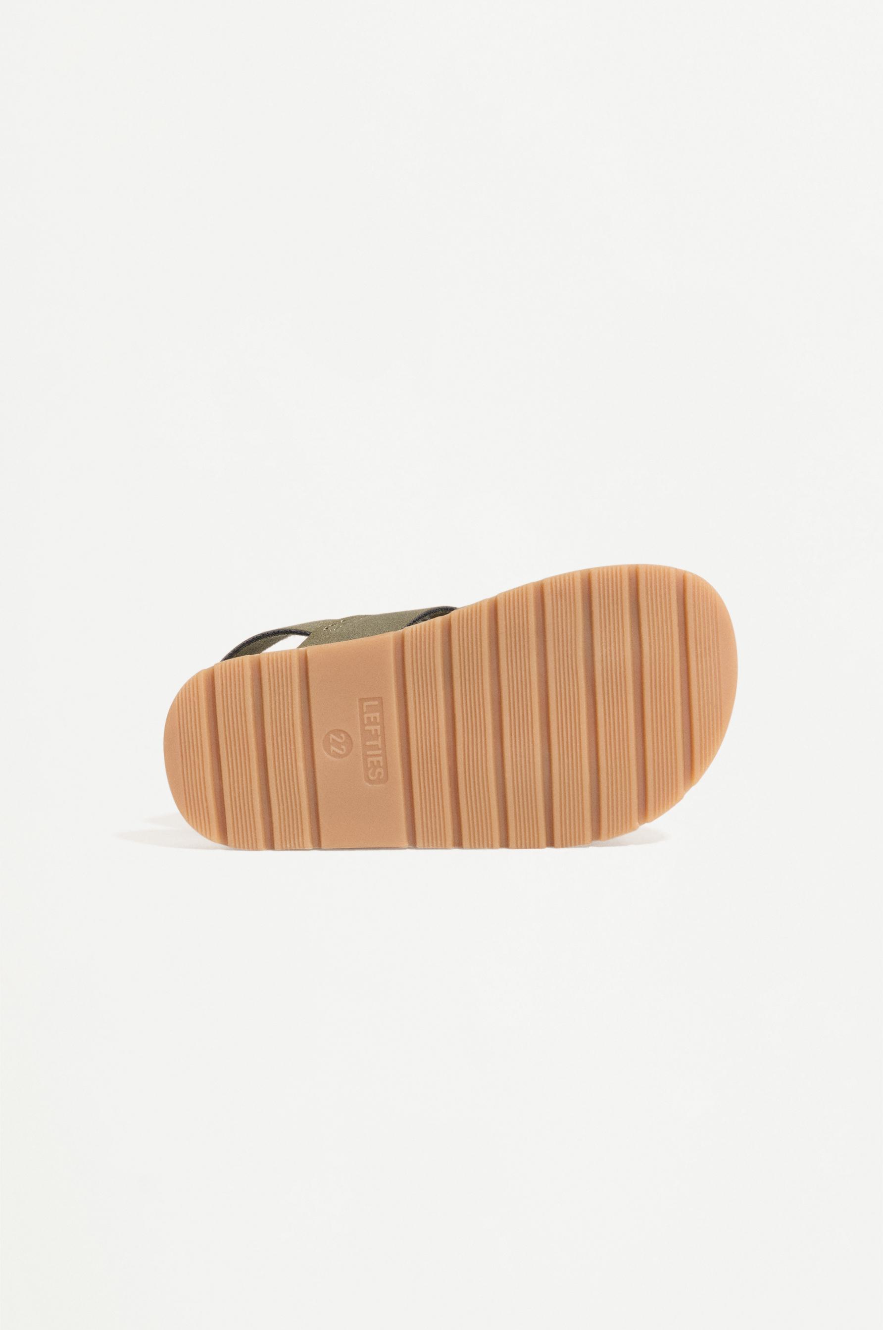 BAREFOOT STRAP SANDALS — KHAKI