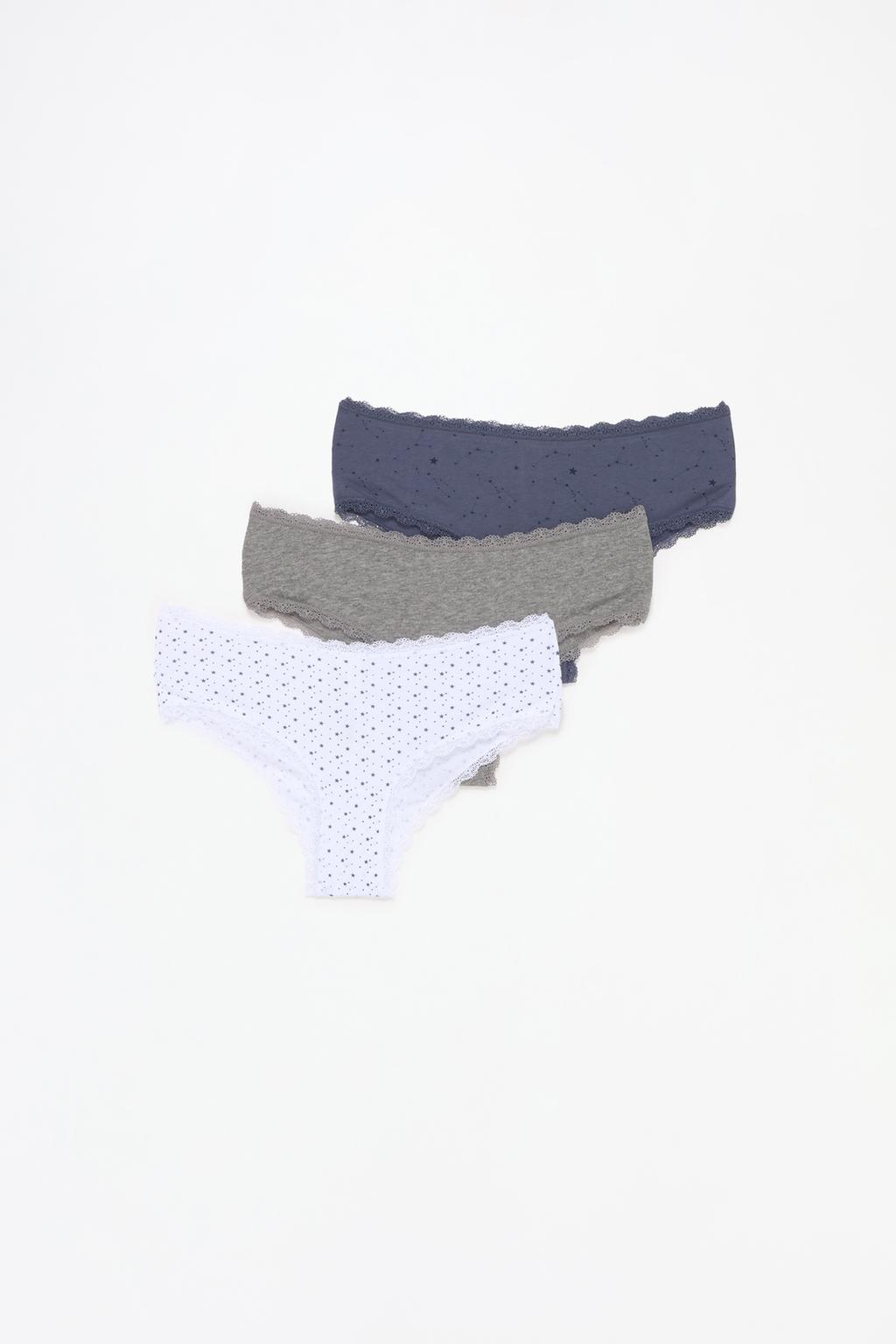 Pack of 3 hipster briefs