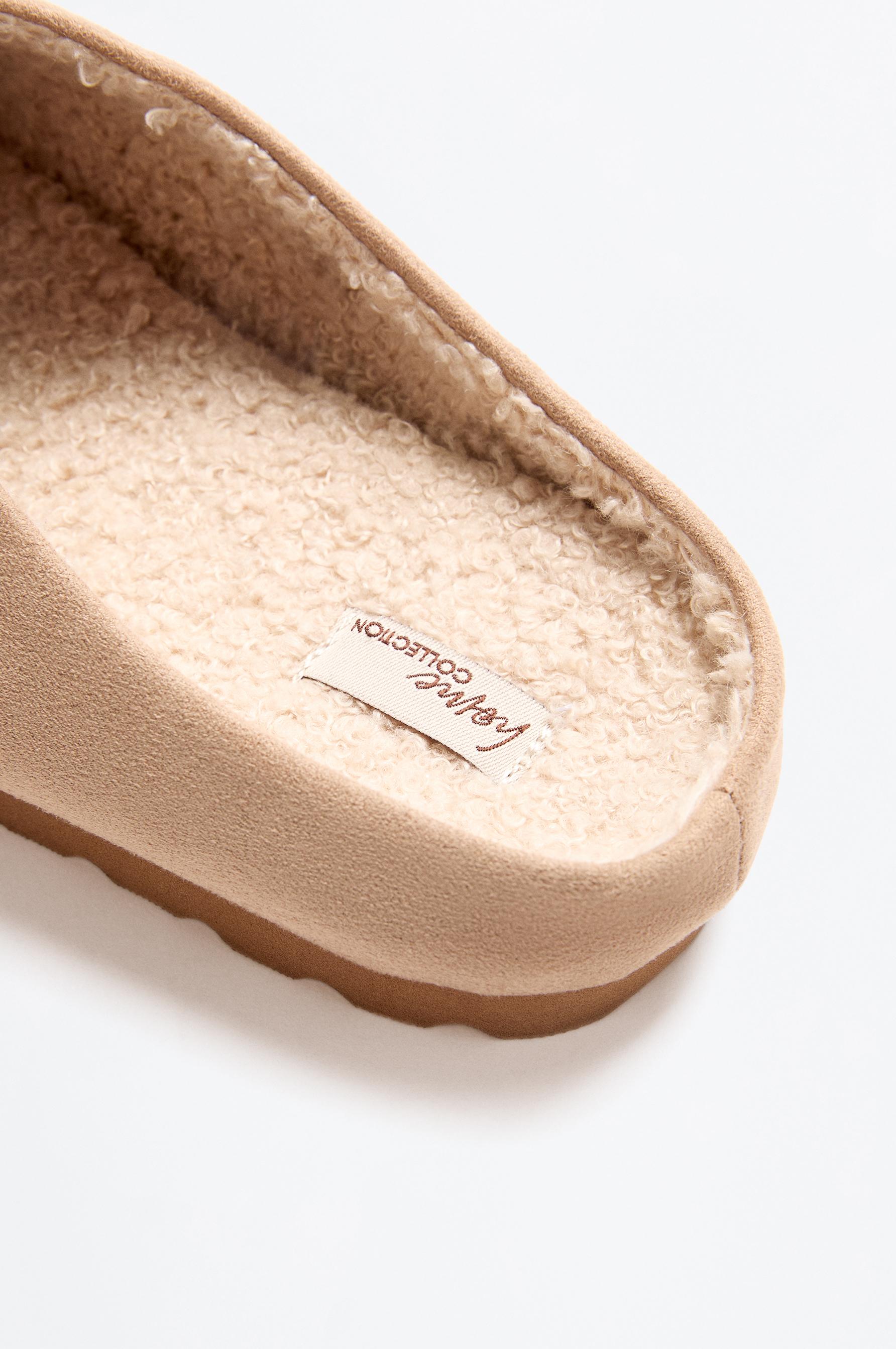 Lefties Kahverengi Lefties Suni Süet ev terliği