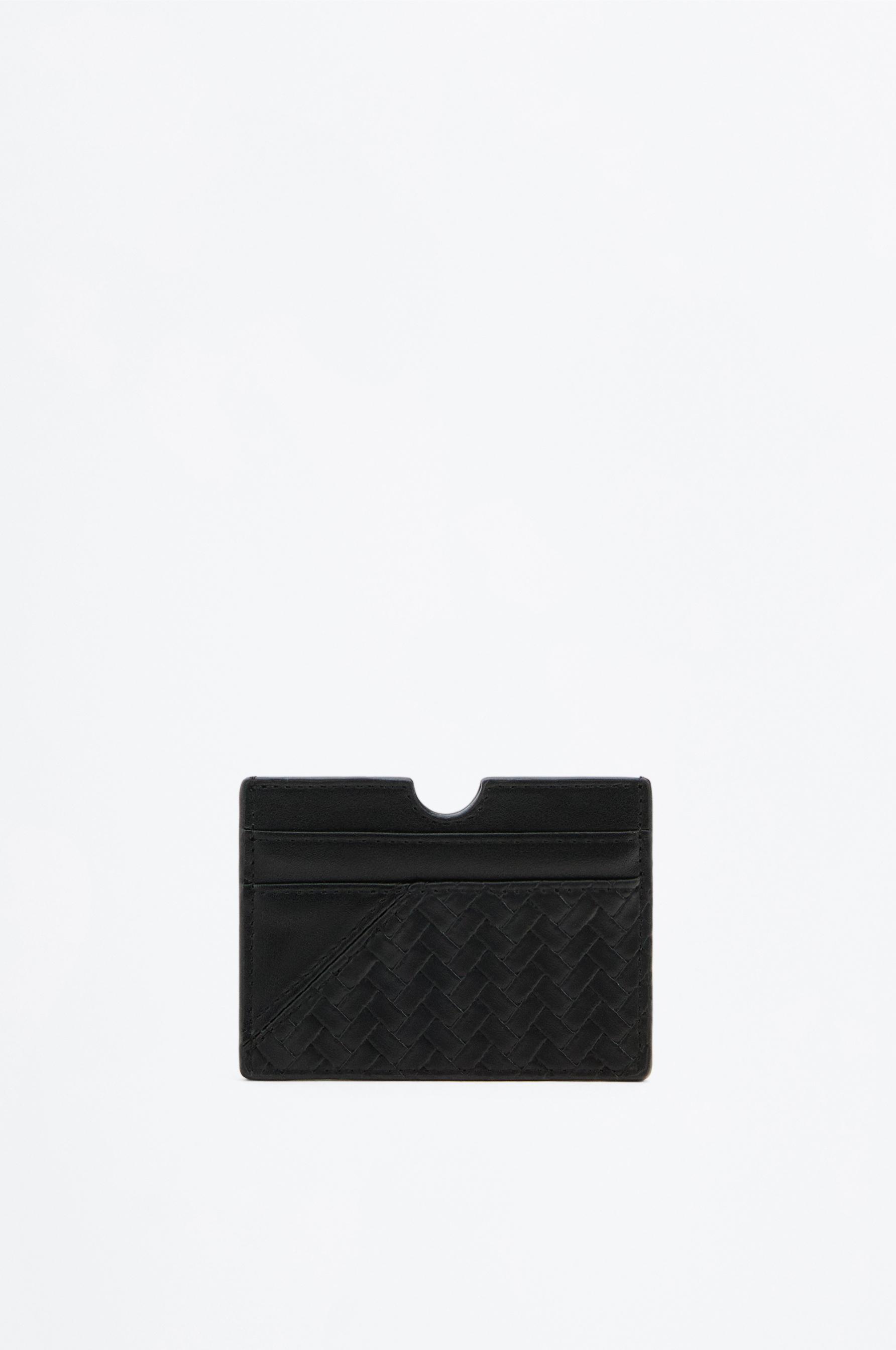 Braided Smart card holder — BLACK