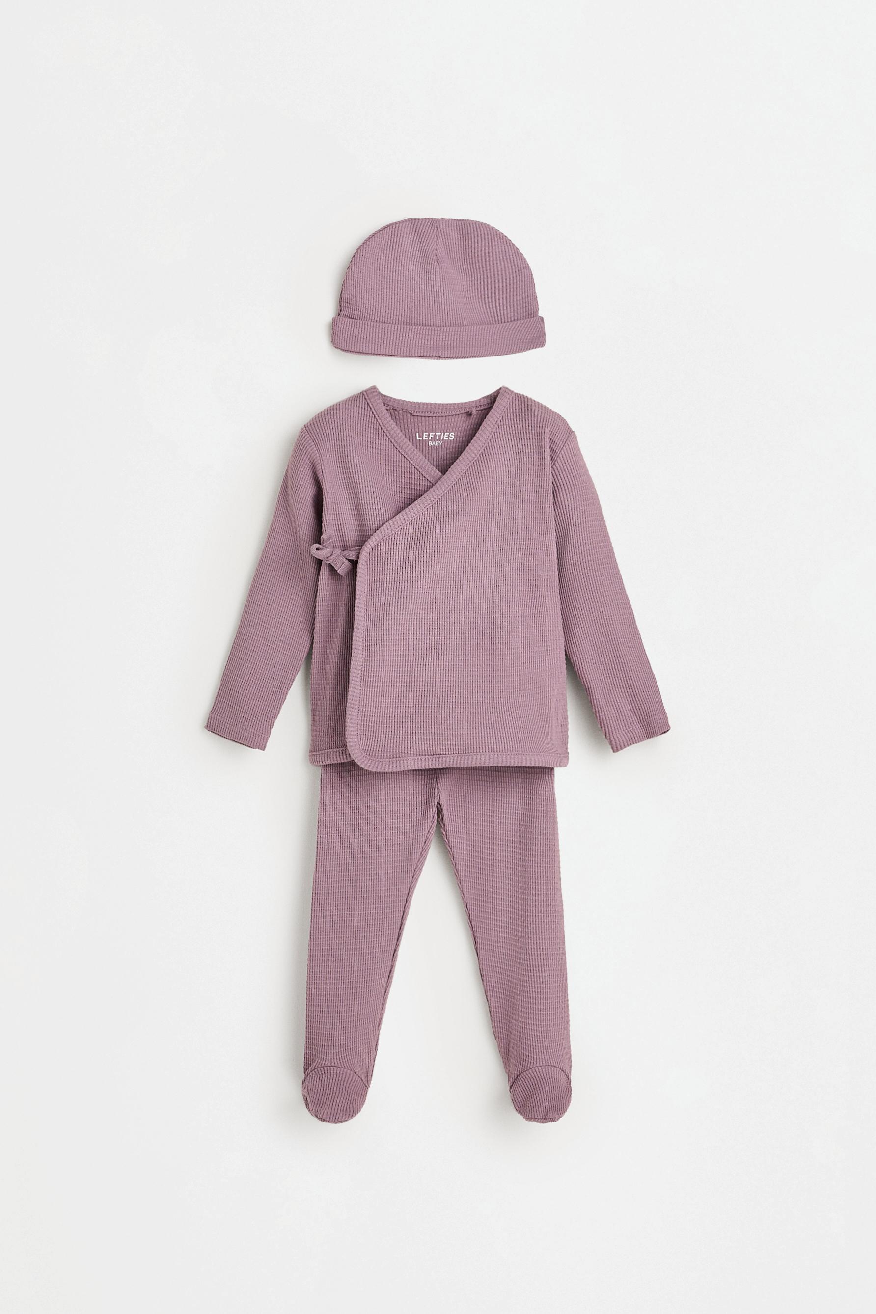 3-piece textured set — LILAC