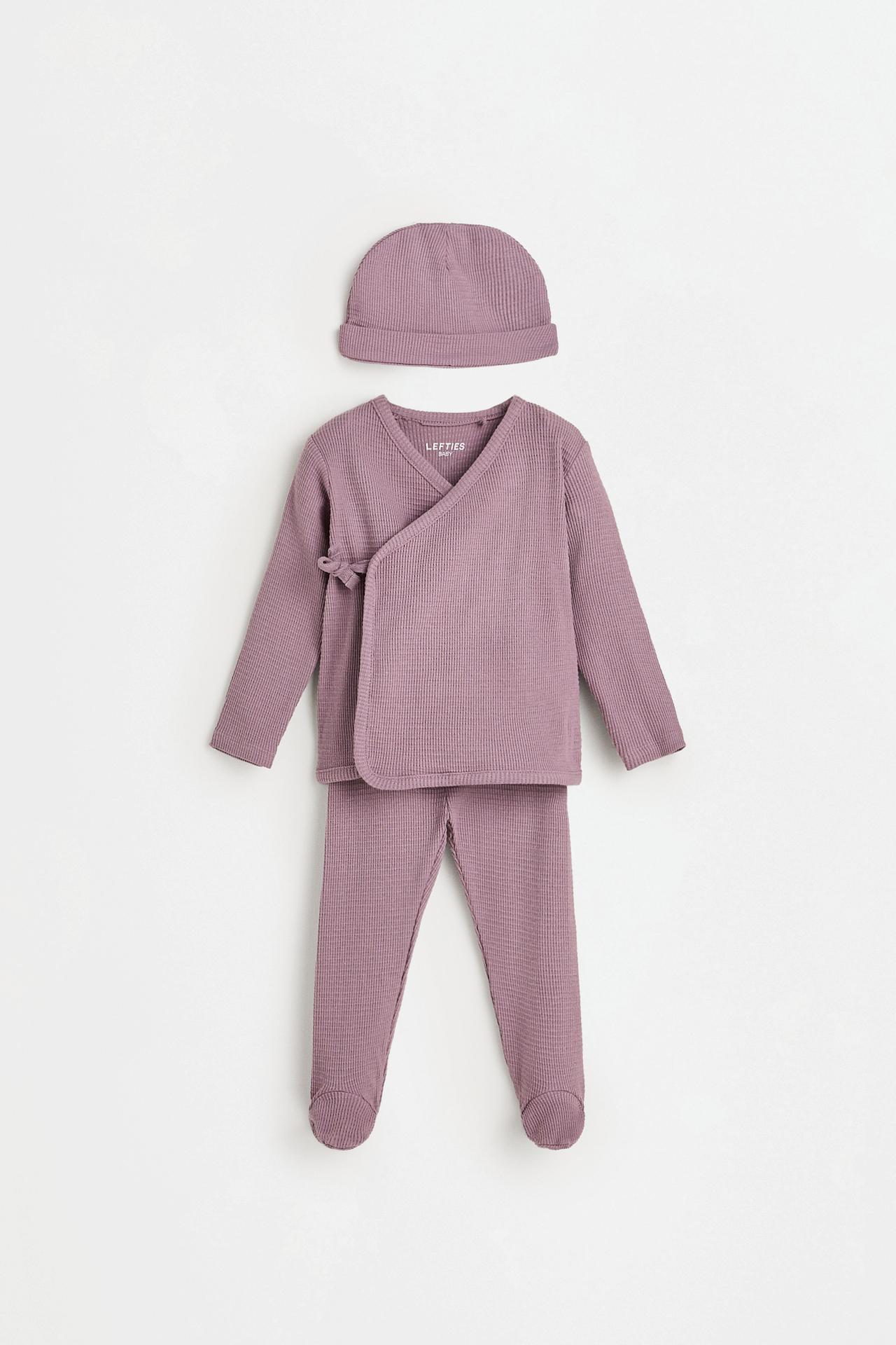 3-piece textured set — LILAC
