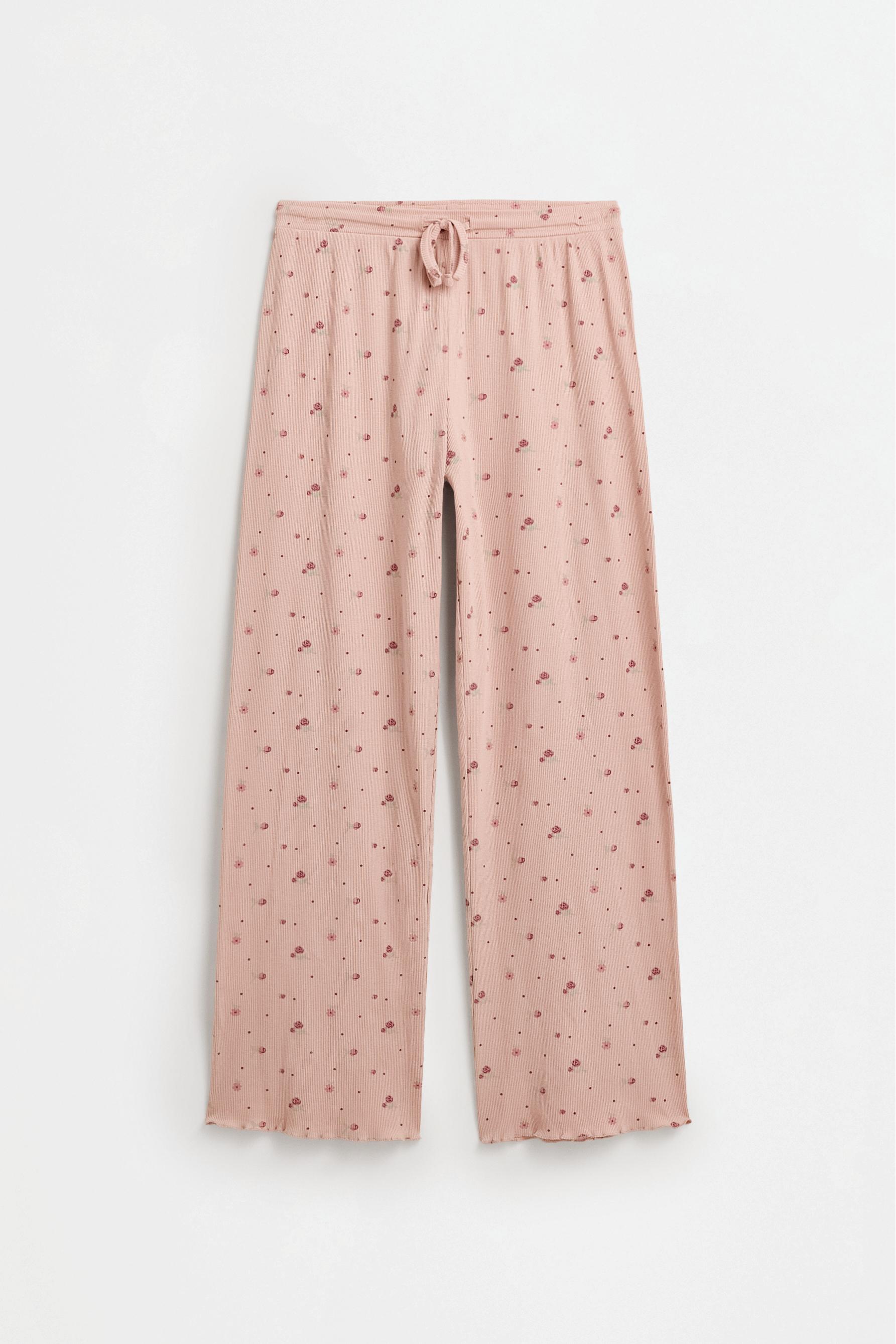 Long printed pyjamas — PASTEL PINK