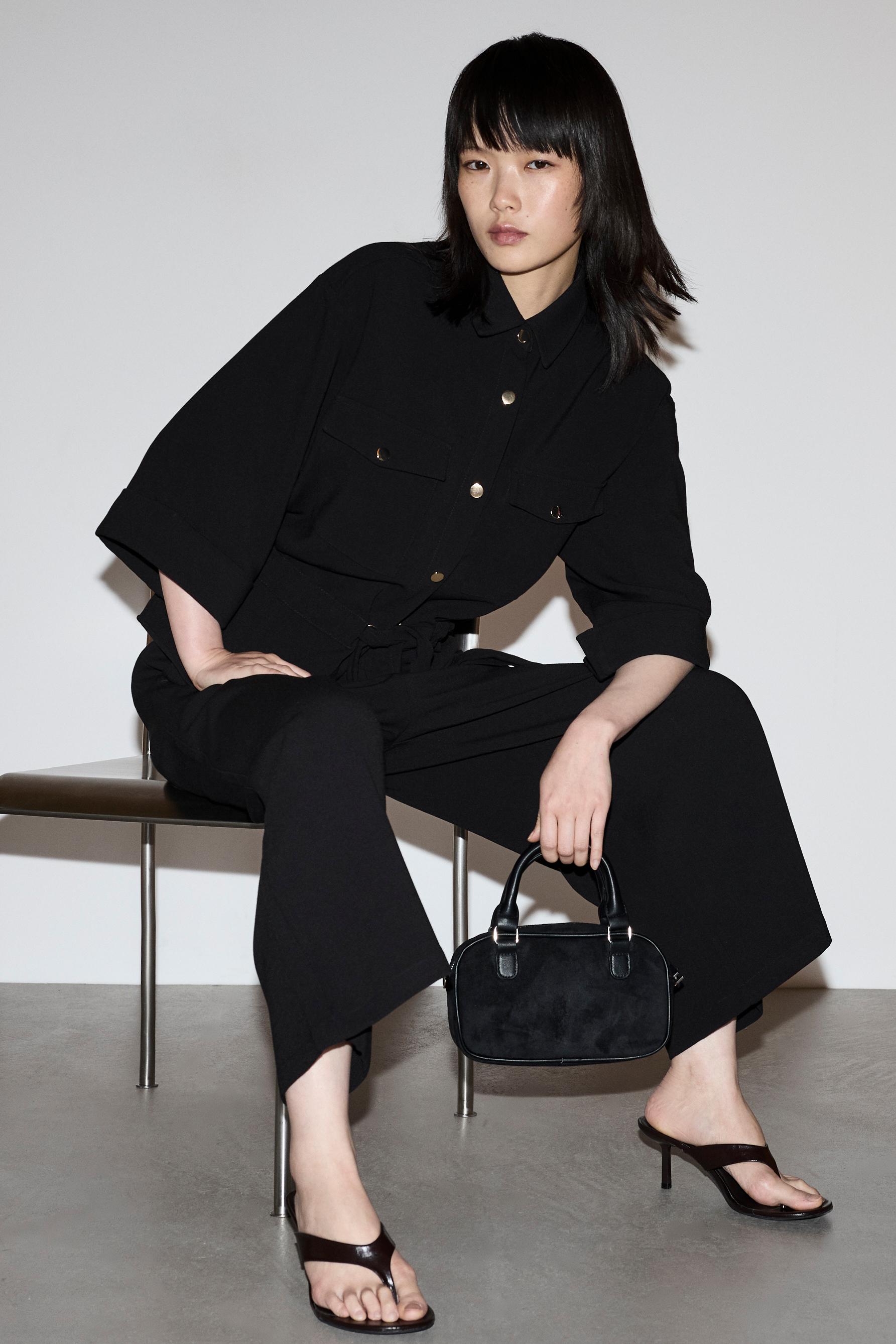 Culotte joggers — BLACK