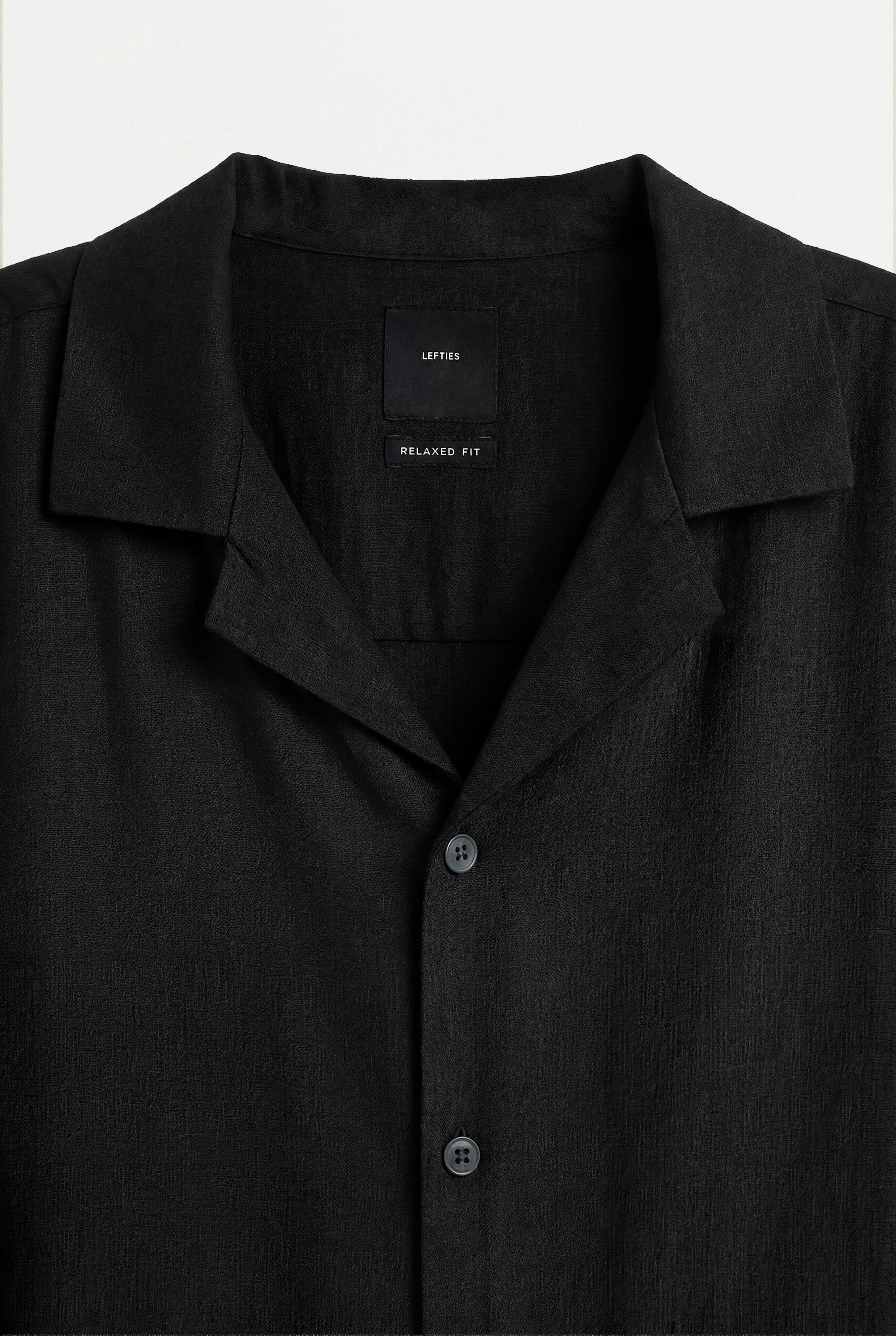 Flowing shirt — BLACK