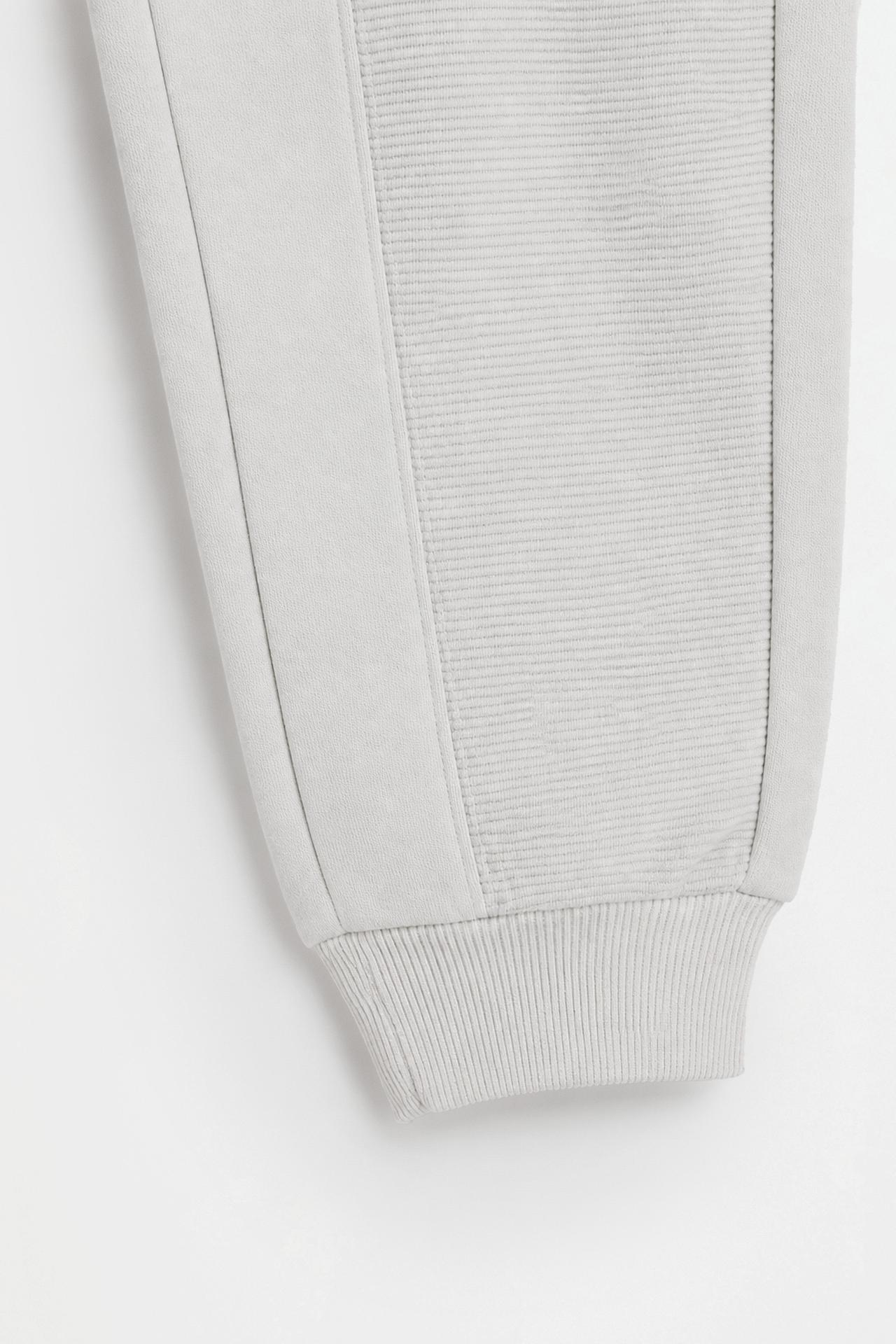 Ottoman plush joggers — SAND