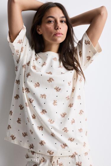 Printed pyjamas — PALE ECRU 3