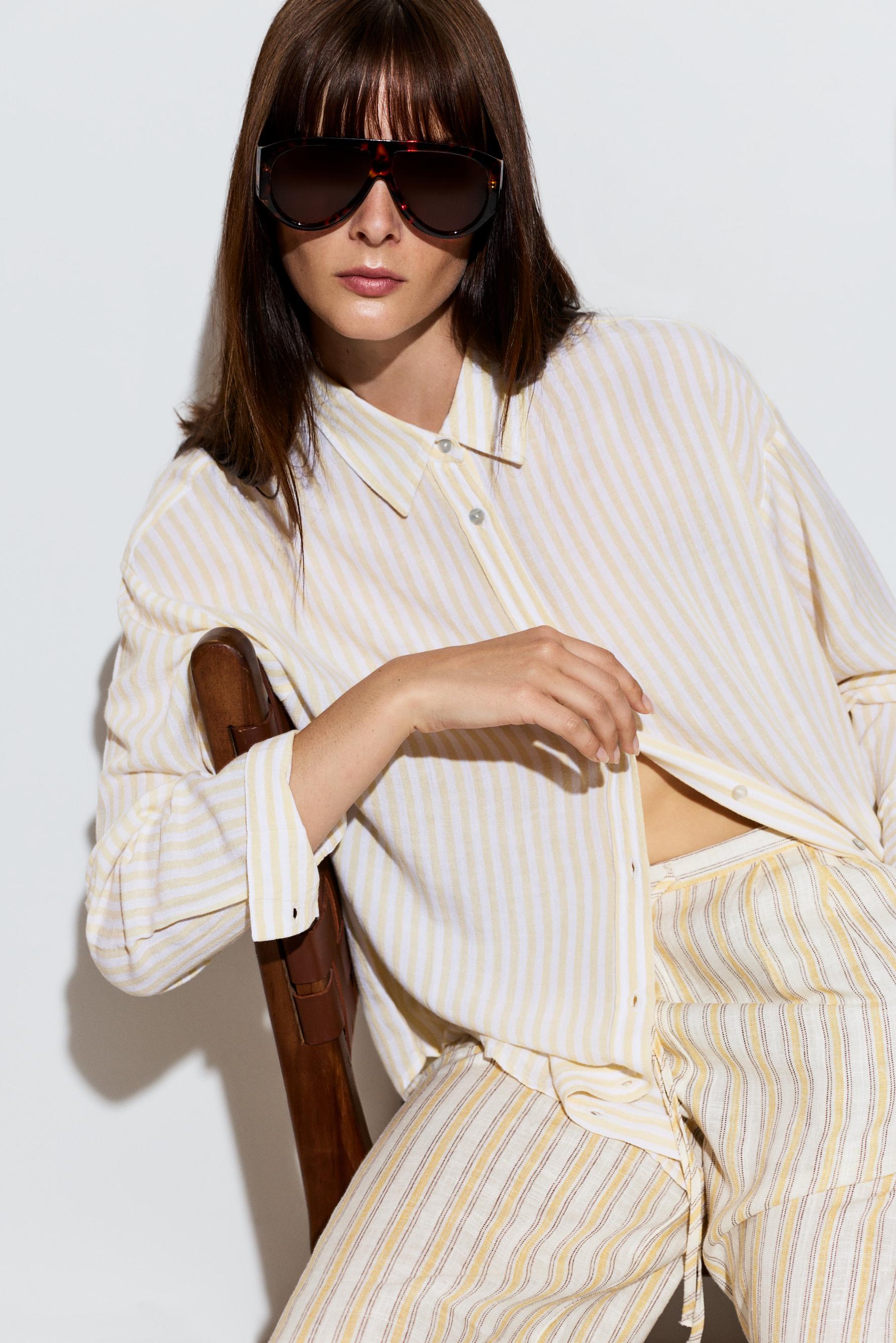 Oversize rustic shirt — YELLOW