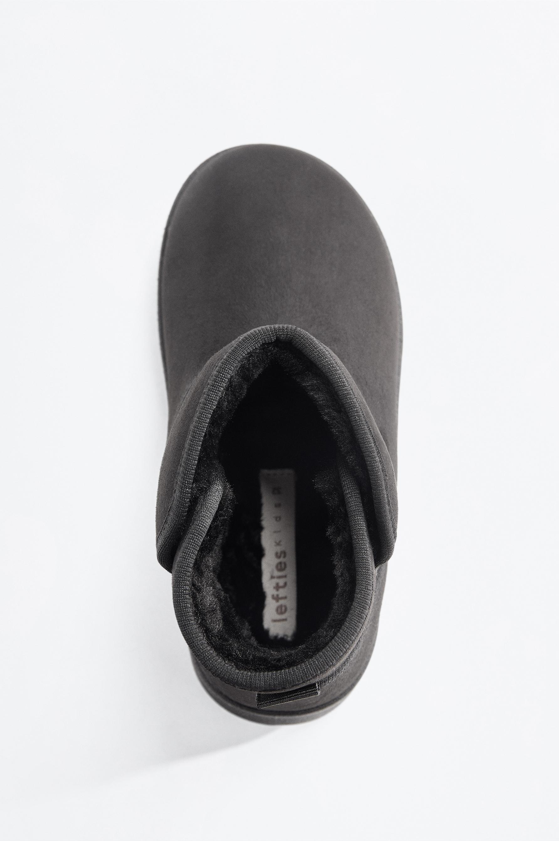 Lined ankle boot — BLACK