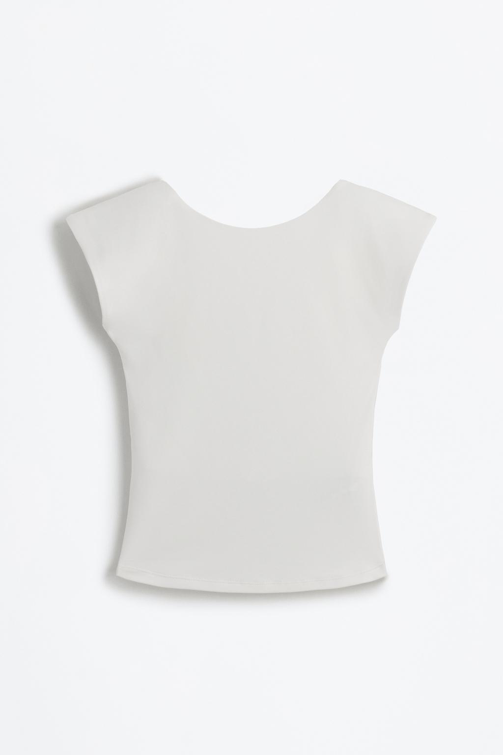 Polyamide T-shirt with open back