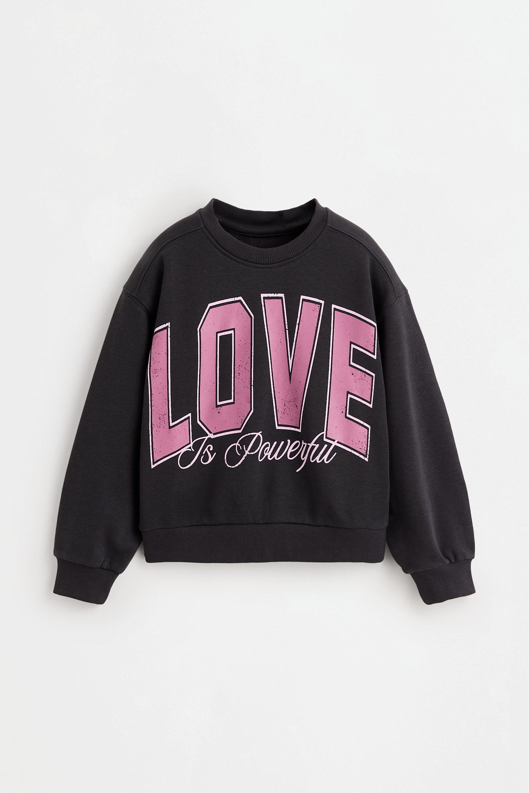 Printed sweatshirt — ANTHRACITE GREY