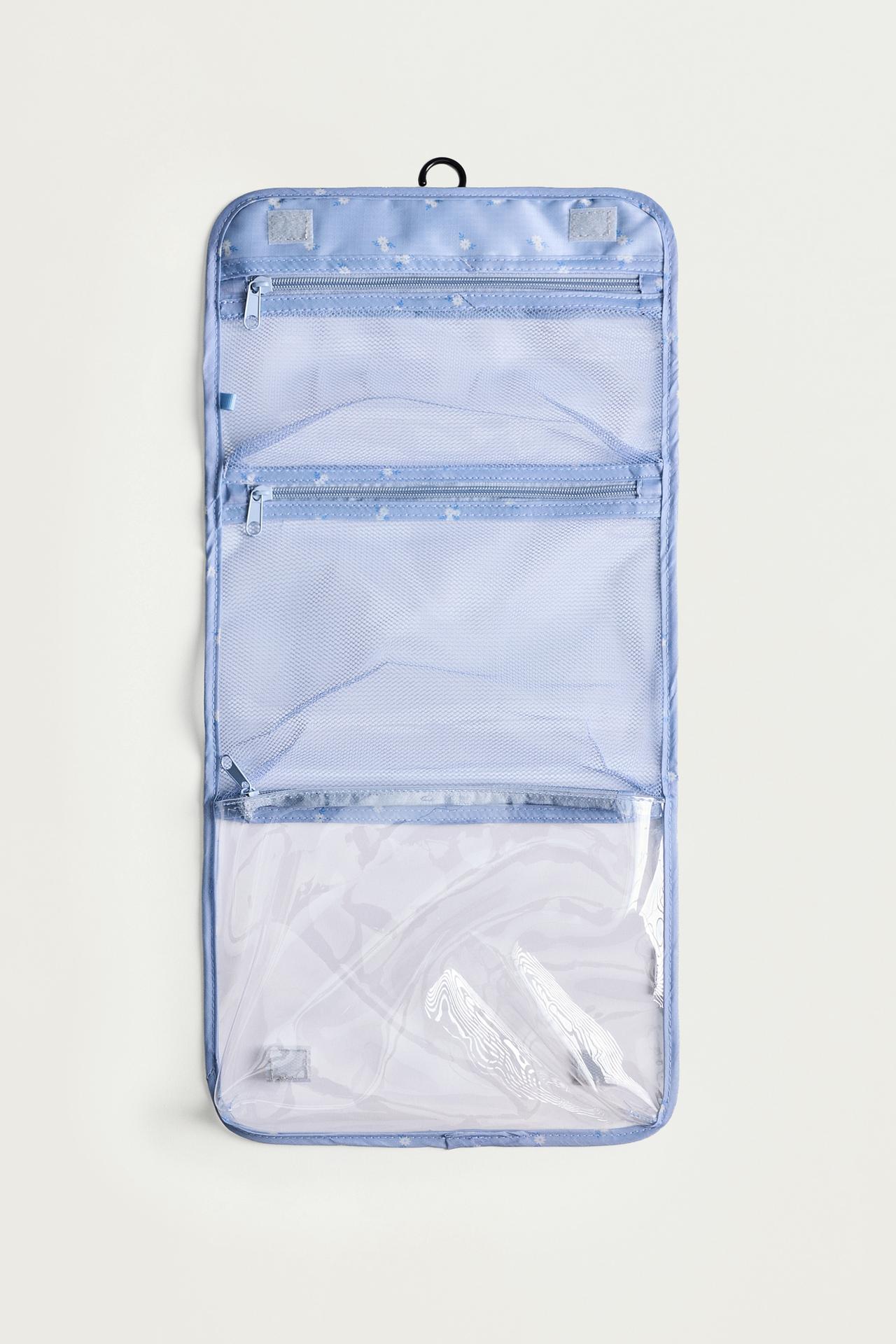 Foldable travel toiletry bag — PASTEL BLUE