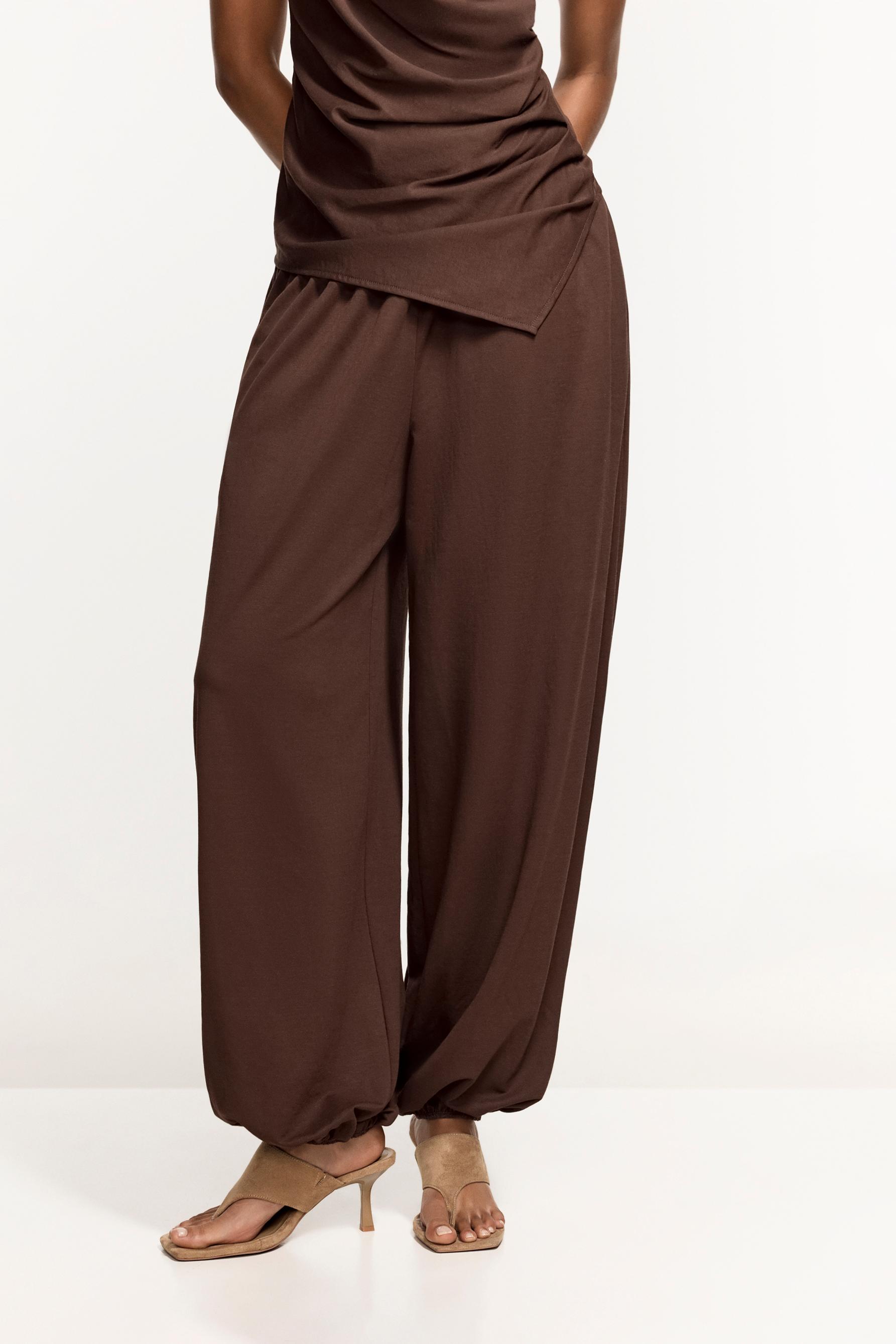 Sarouel trousers — CHOCOLATE