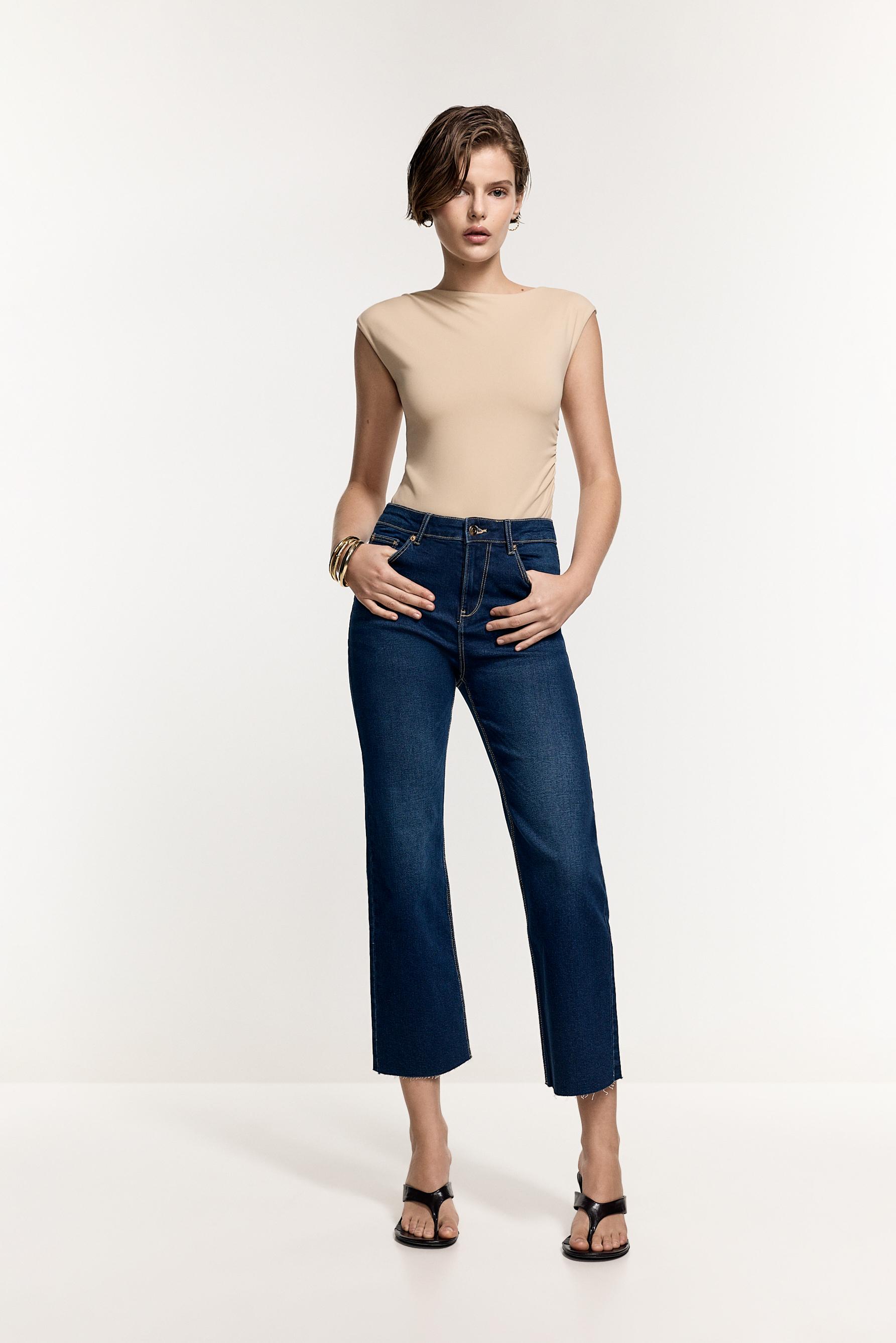 Polyamide sleeveless bodysuit — BEIGE