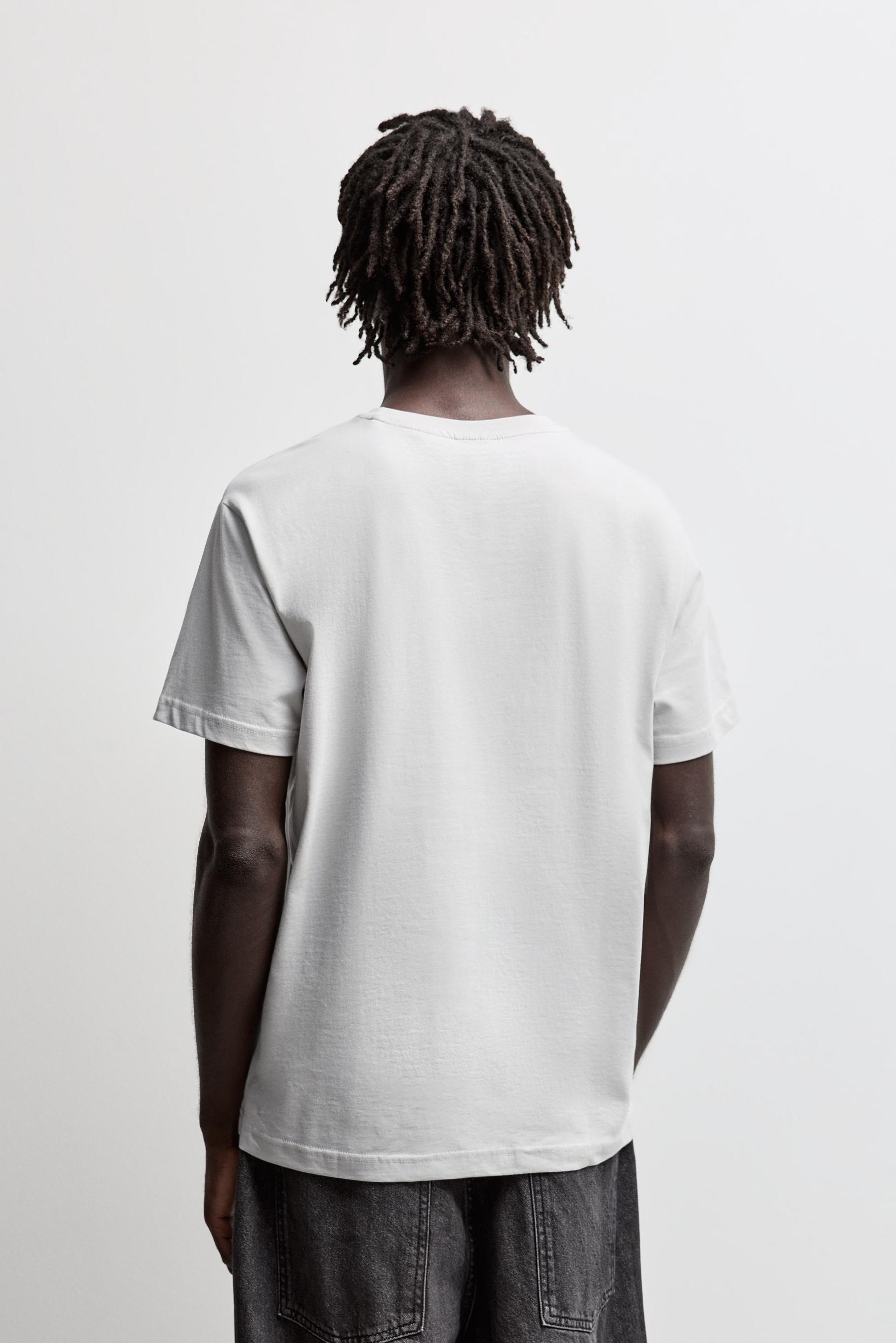 Slogan T-shirt — PALE GREY