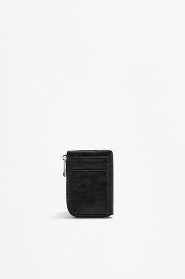 Studded textured wallet — BLACK 2