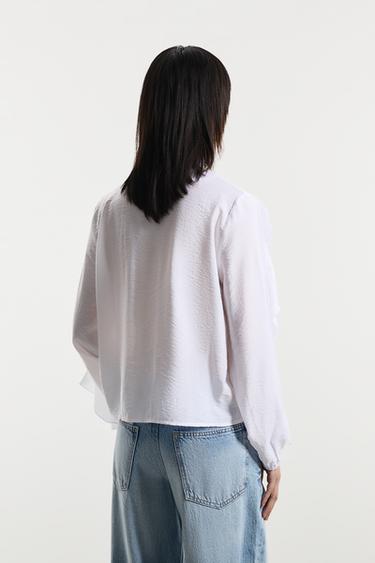 Ruffled Shirt — WHITE 5