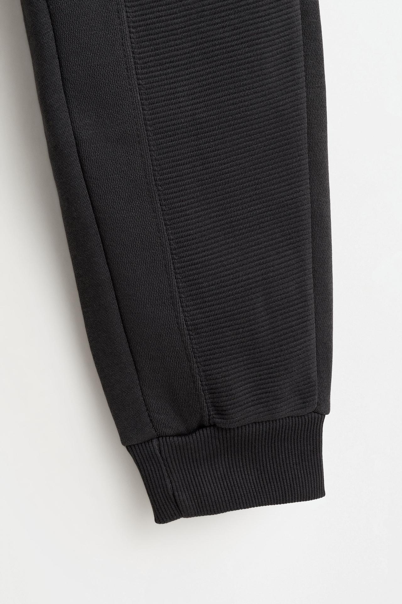 Ottoman plush joggers — DARK ANTHRACITE GREY