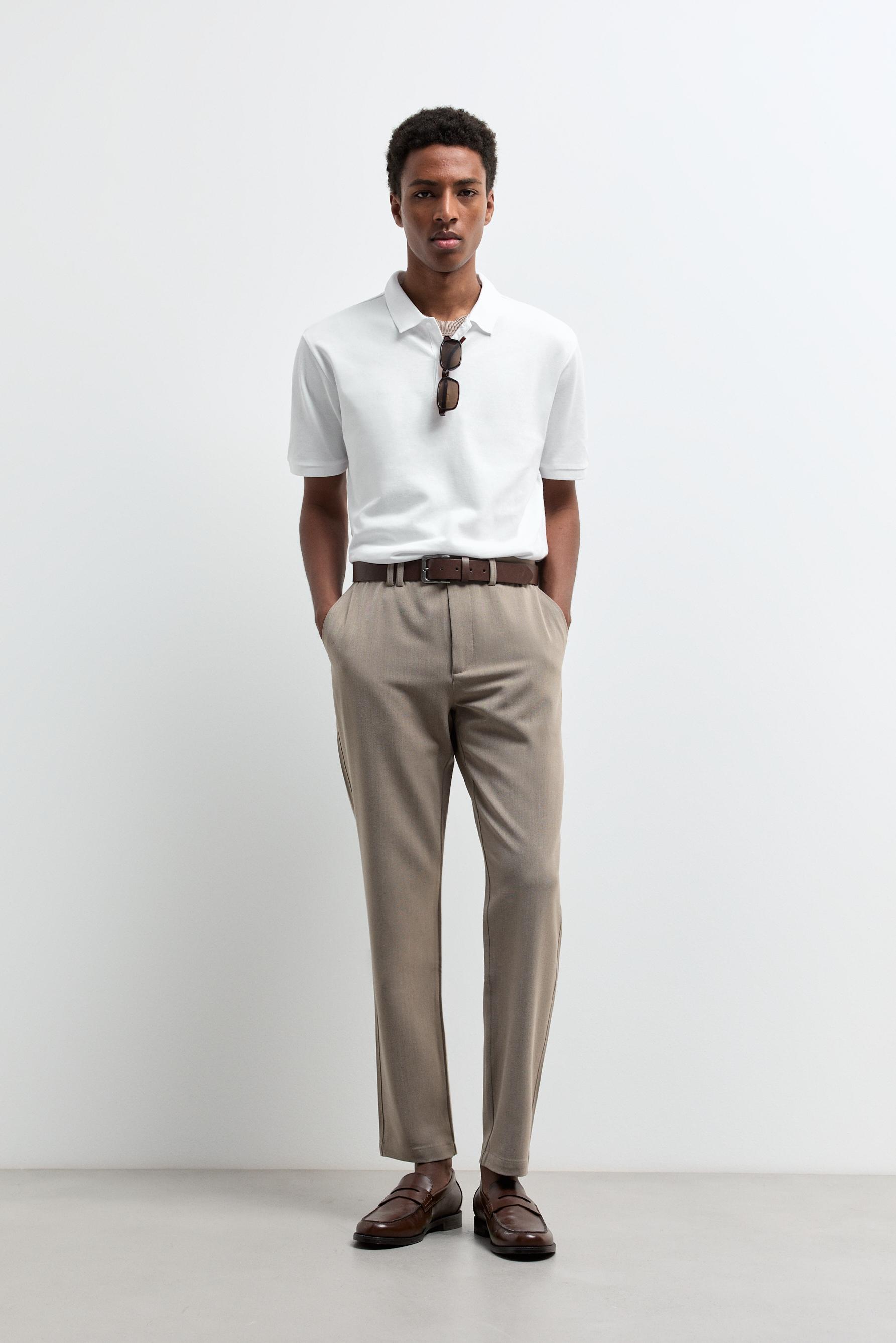 Basic polo shirt — WHITE