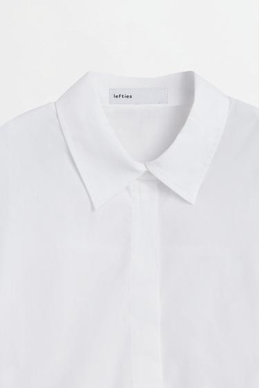 Basic striped poplin shirt — WHITE 7