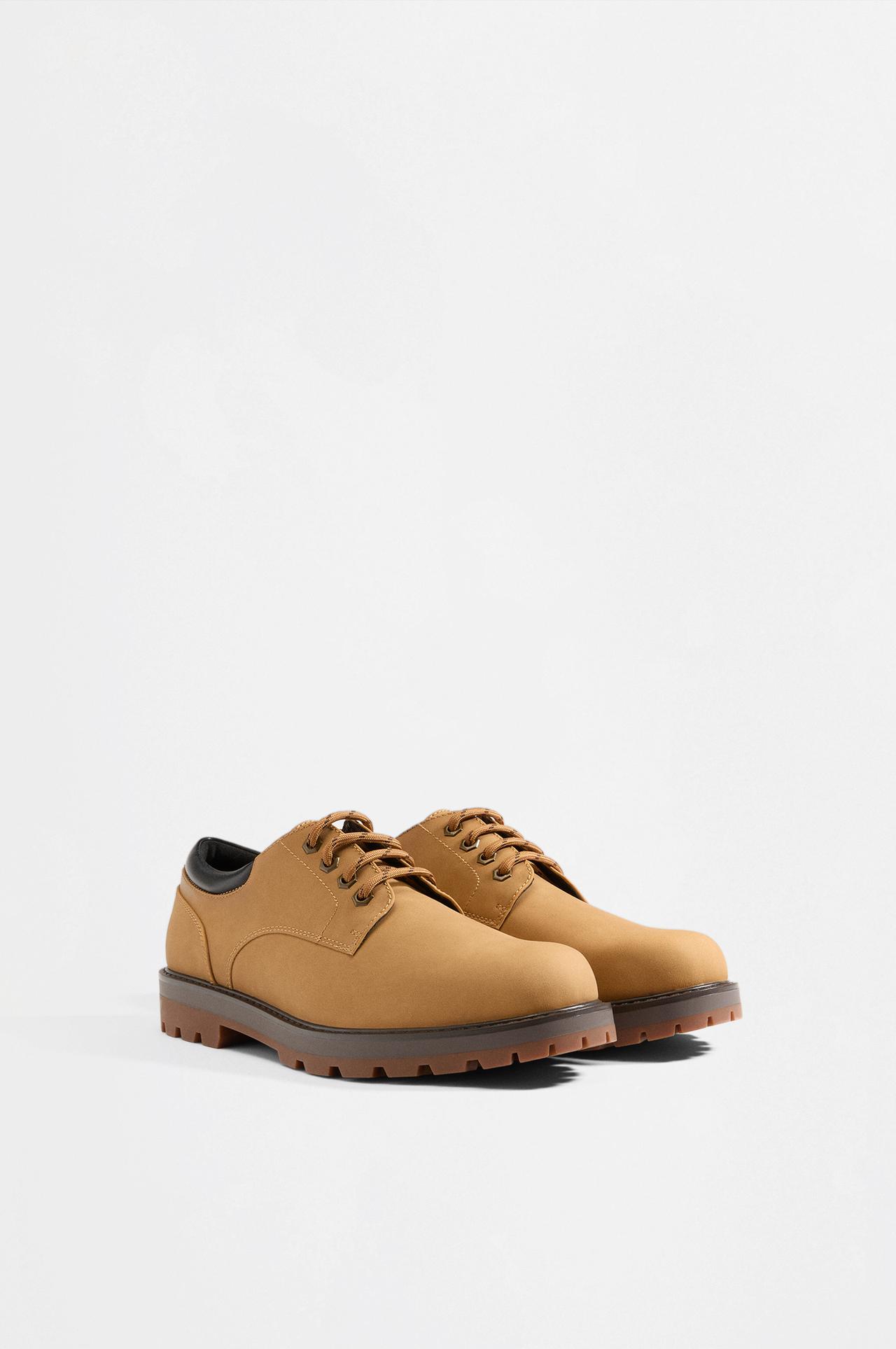 Lace-up shoe — BEIGE