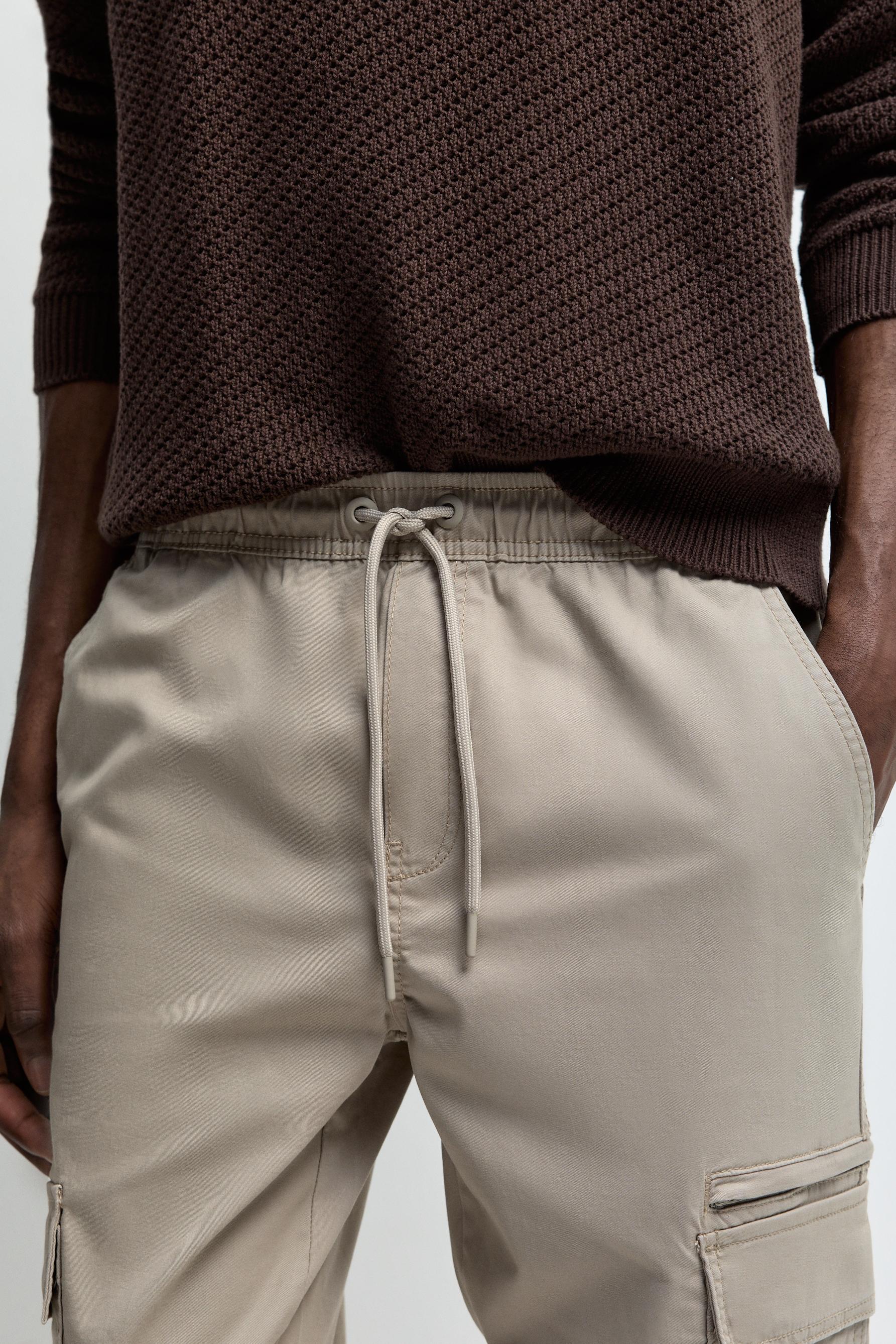 Cargo jogger trousers — KHAKI