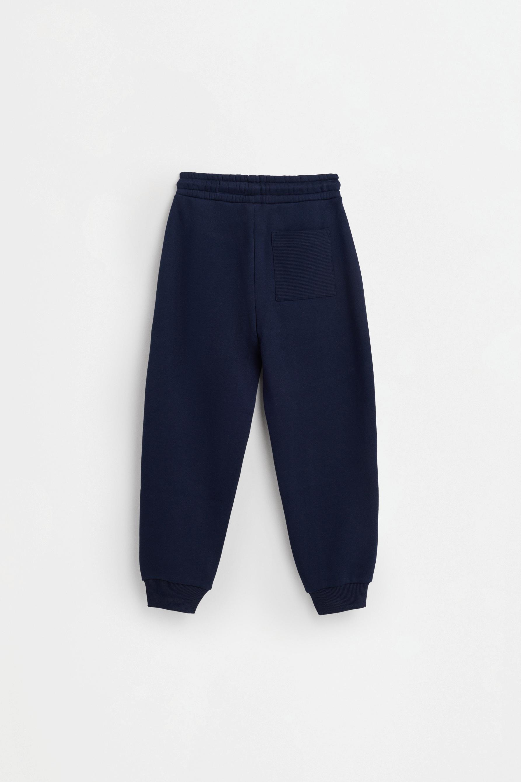 Ottoman plush joggers — NAVY